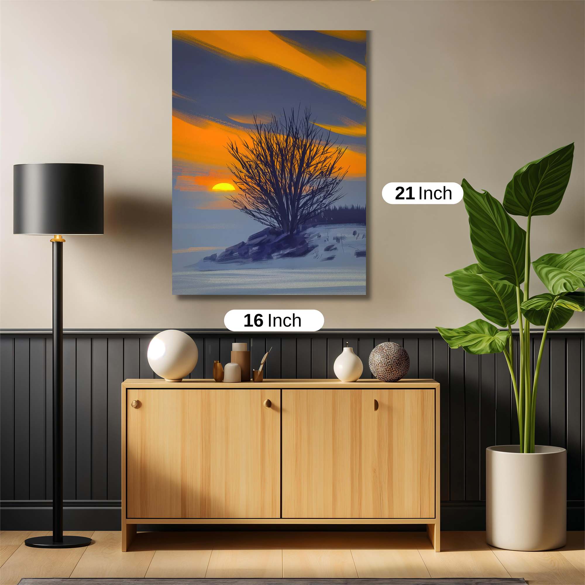 Sunset Solitude Safe Wall Magnetic / M