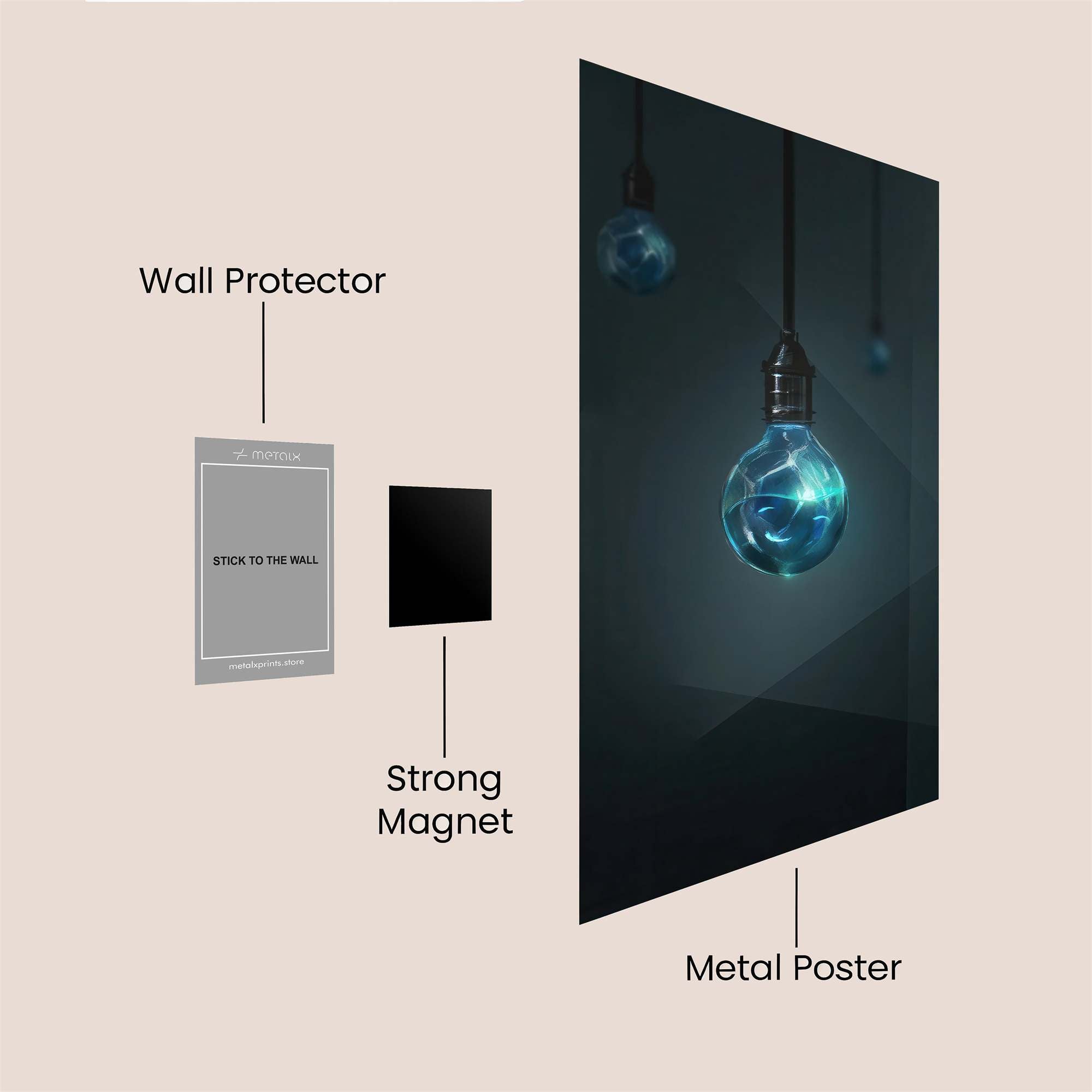 Luminous Enigma Safe Wall Magnetic / M