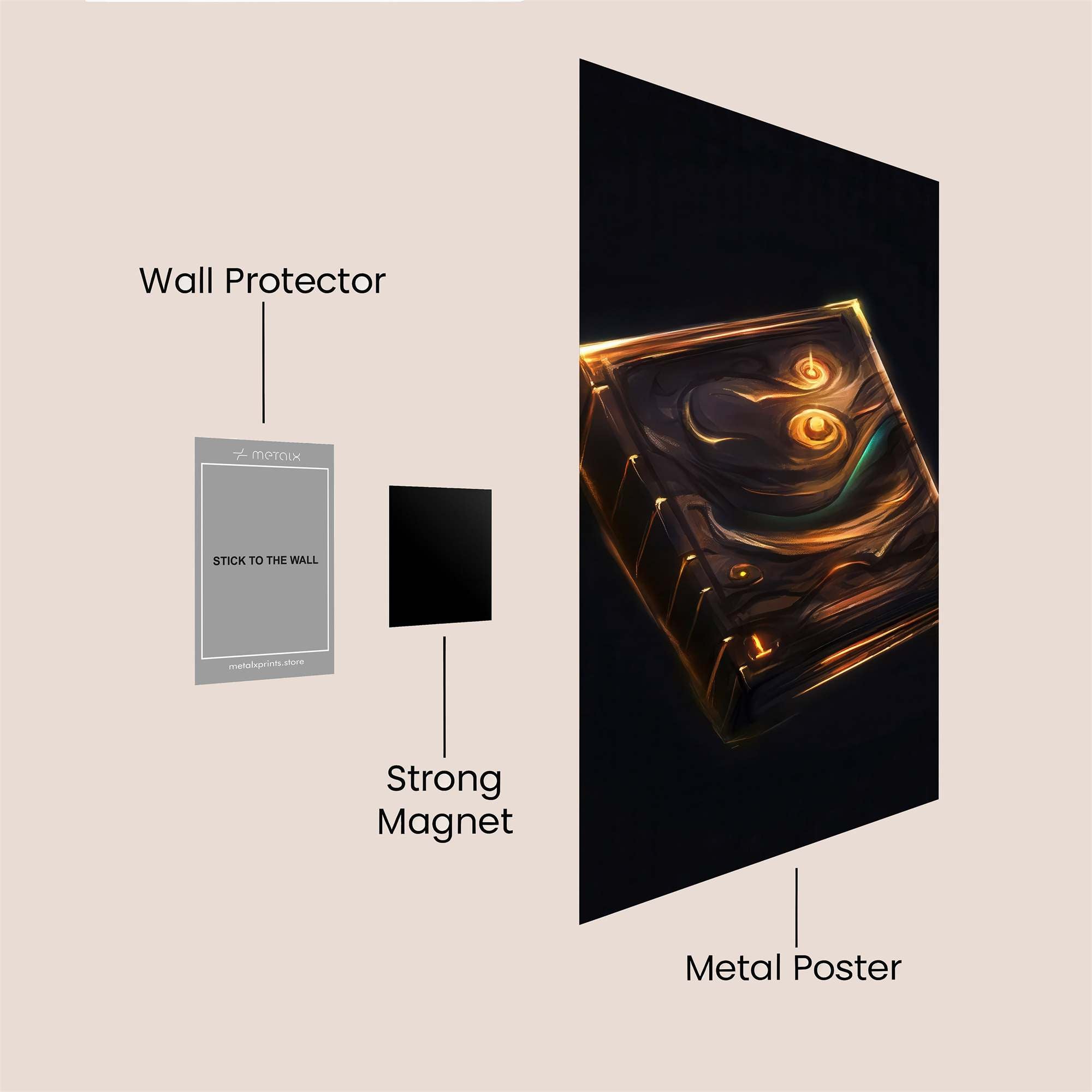 Mystic Glow Safe Wall Magnetic / M