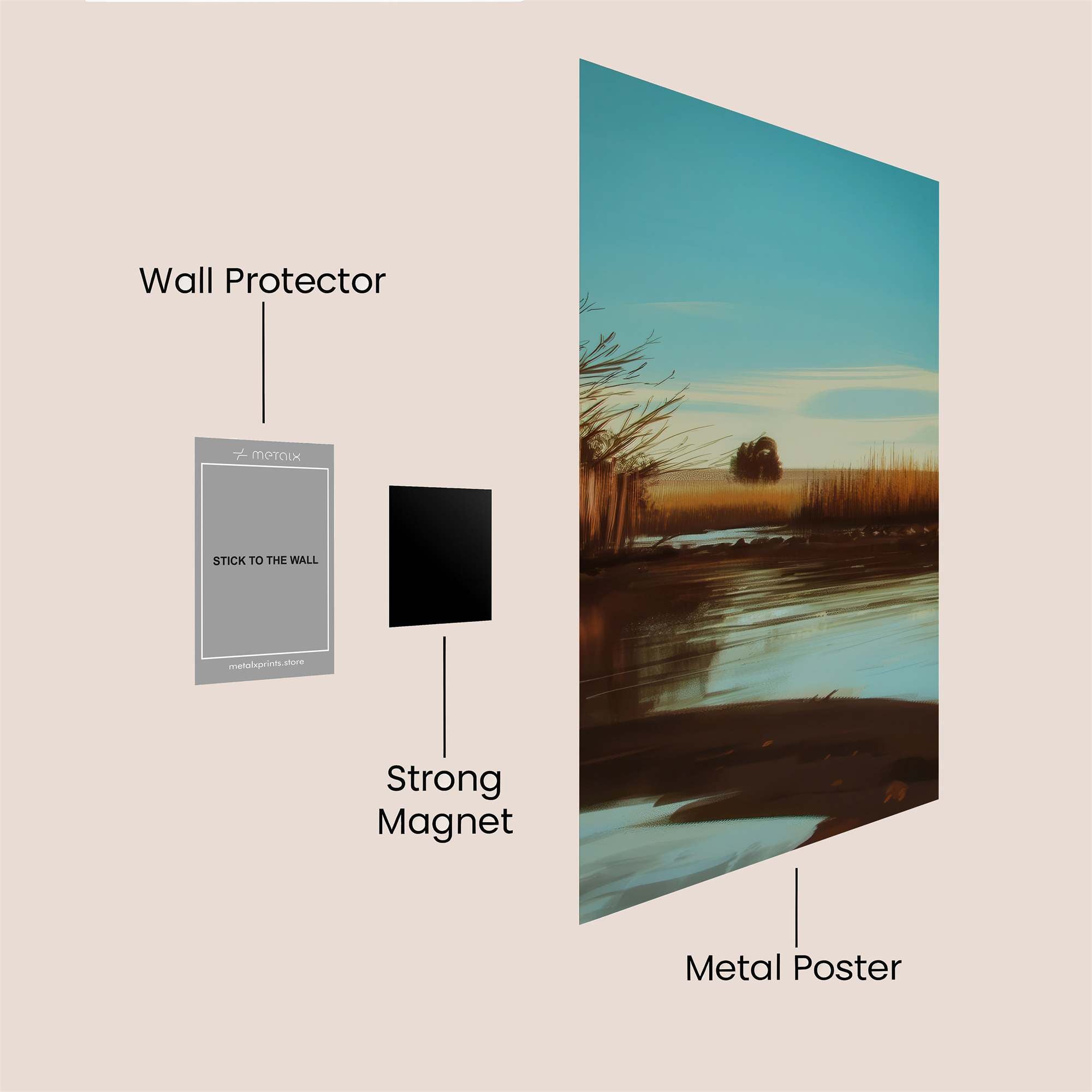 Marsh Serenity Safe Wall Magnetic / M