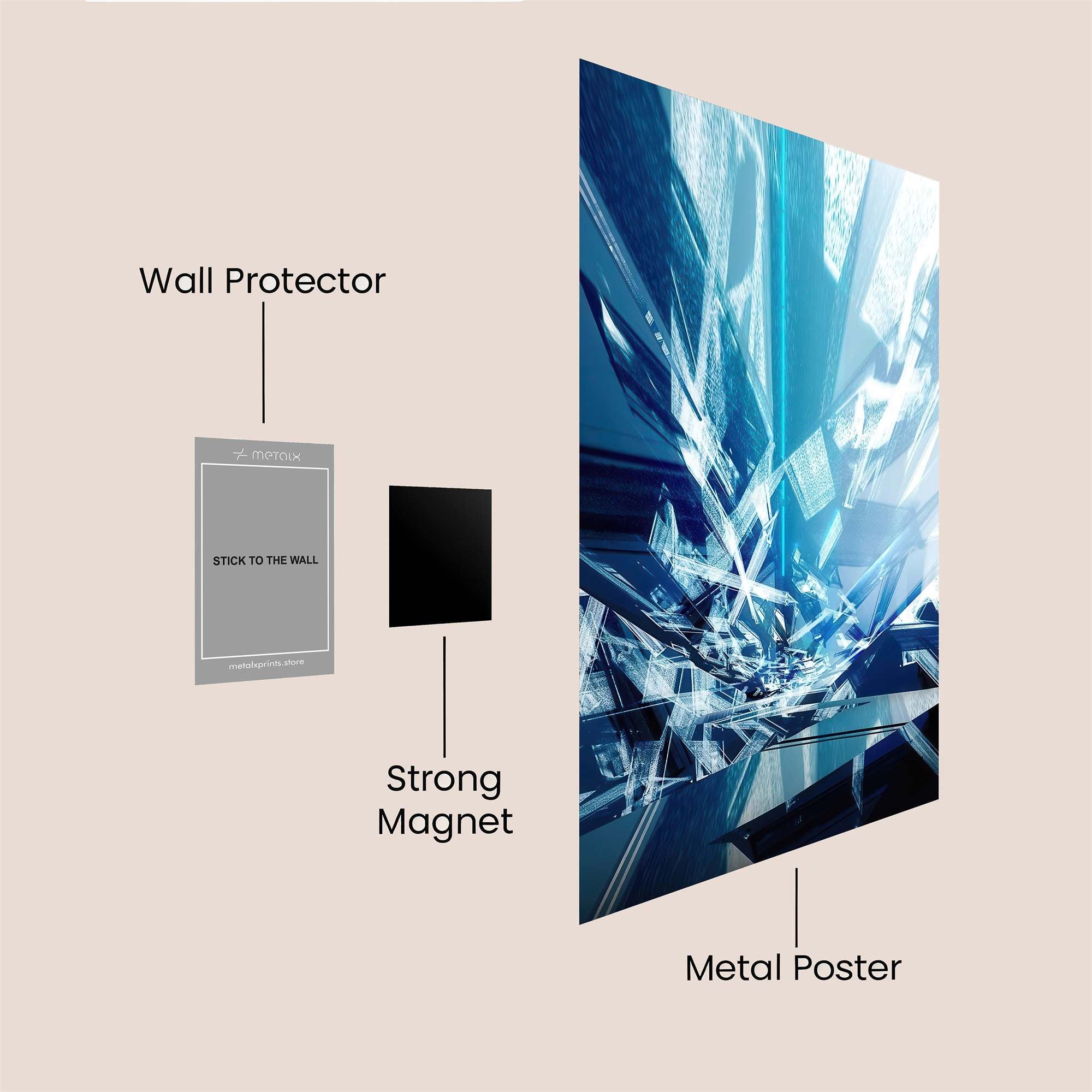 Crystal Chaos Safe Wall Magnetic / M