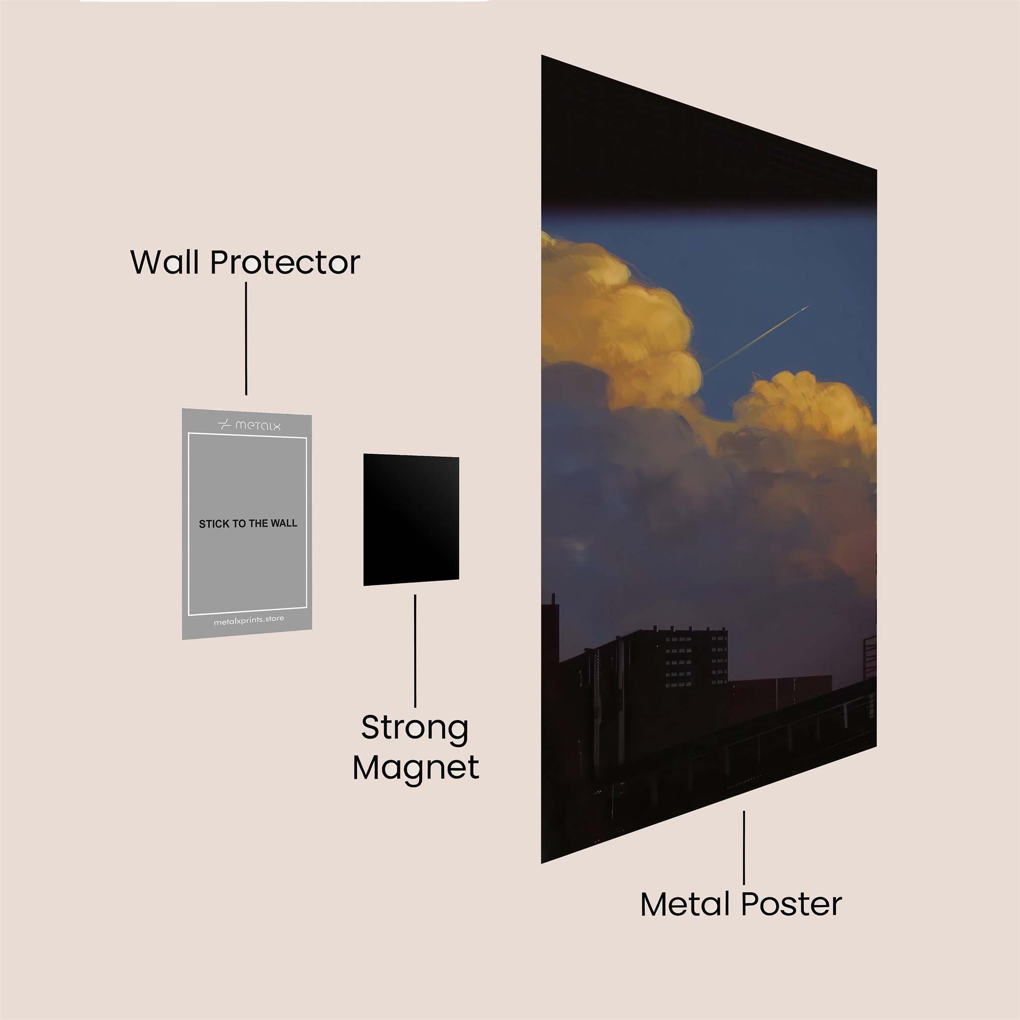 Skyward Dream Safe Wall Magnetic / M
