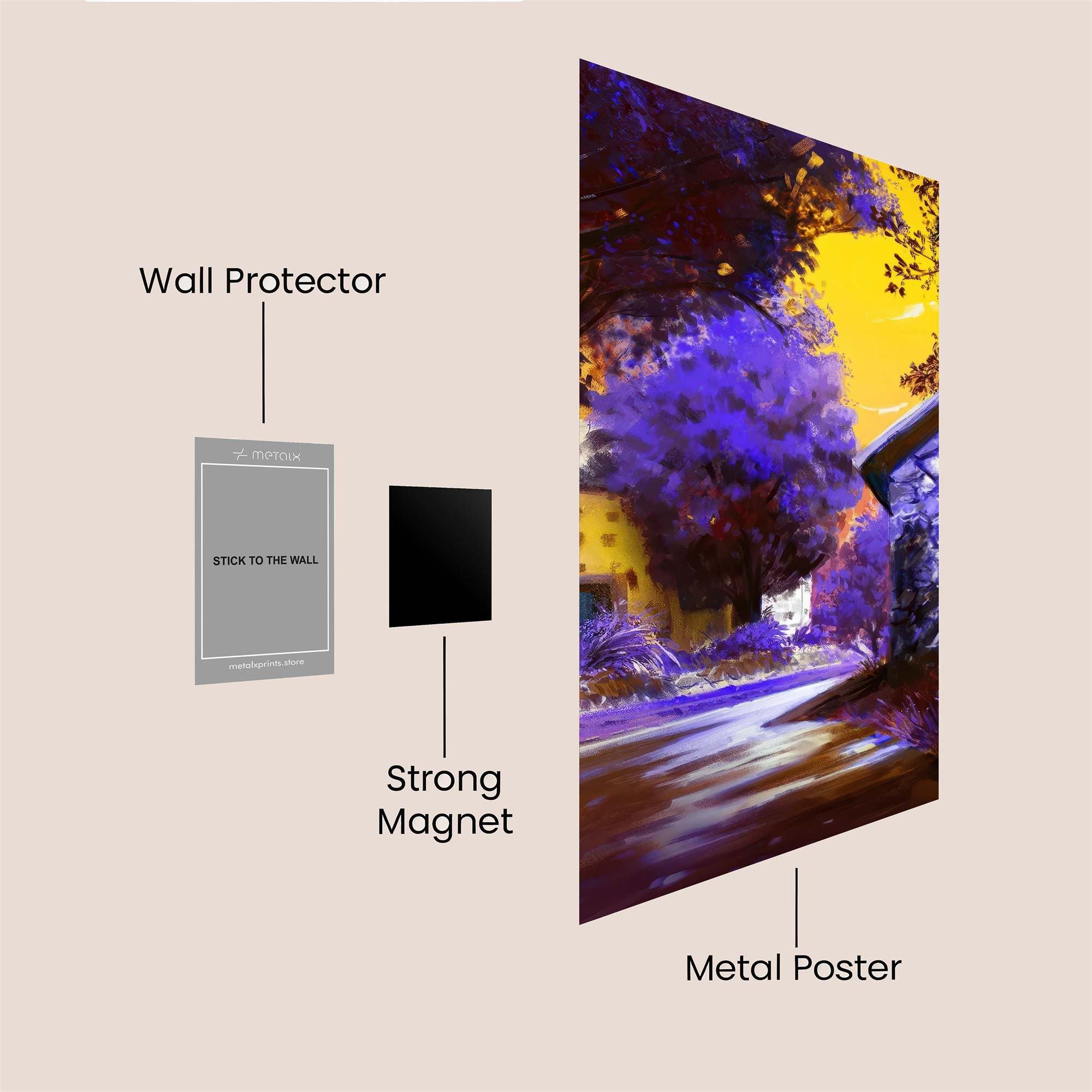 Sunset Serenity Safe Wall Magnetic / M