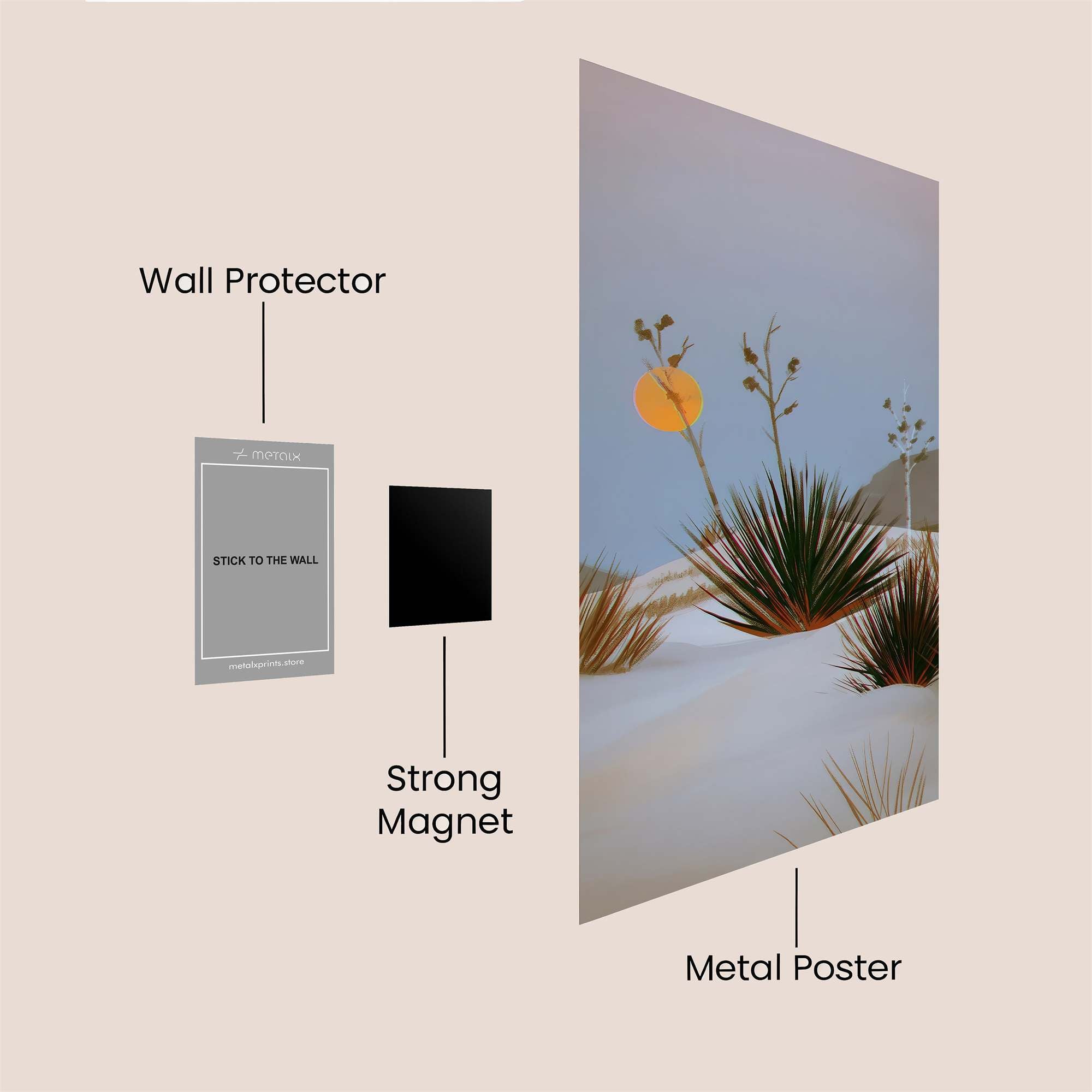 Desert Dream Safe Wall Magnetic / M