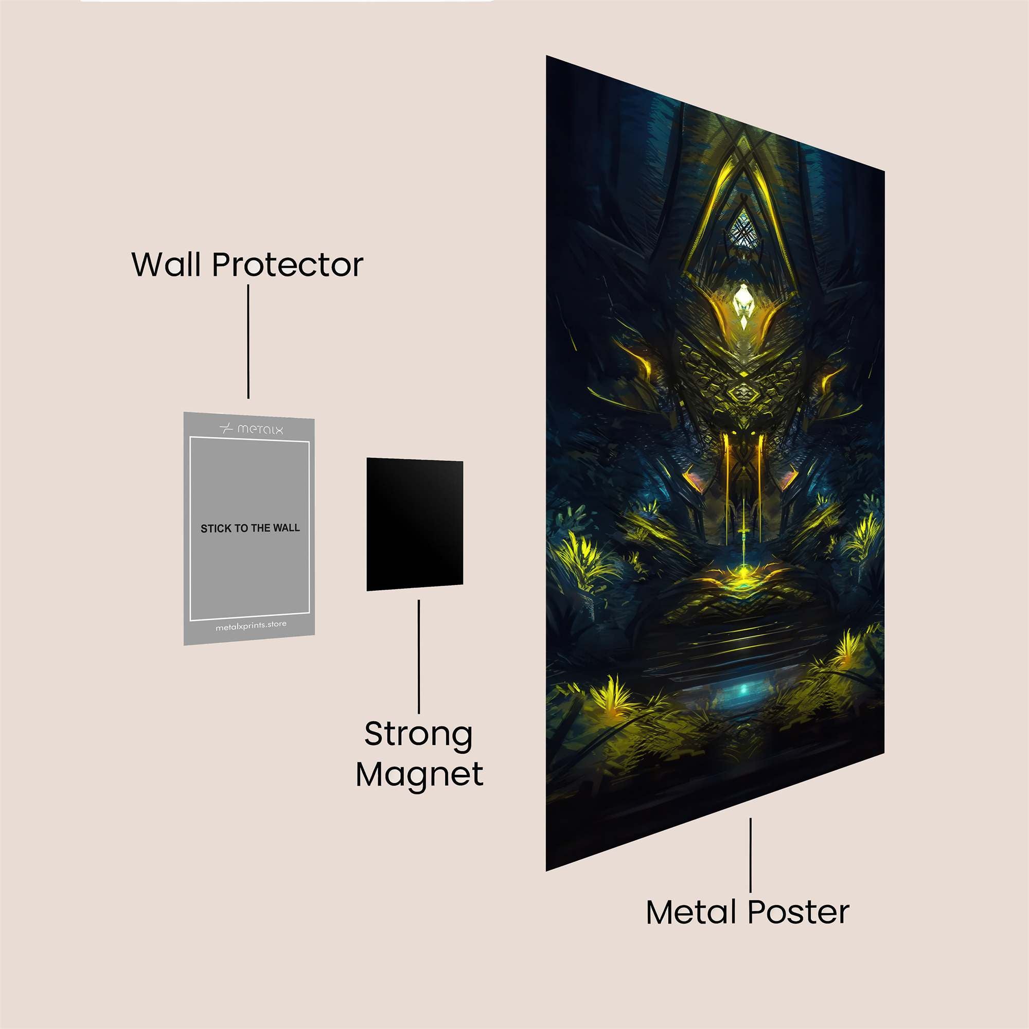 Temple Enigma Safe Wall Magnetic / M