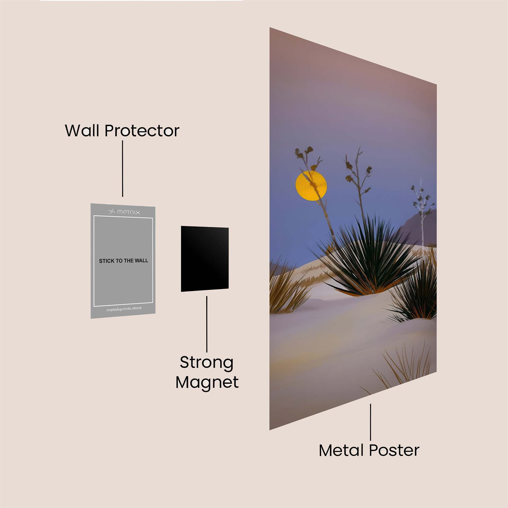 Desert Dream Safe Wall Magnetic / M