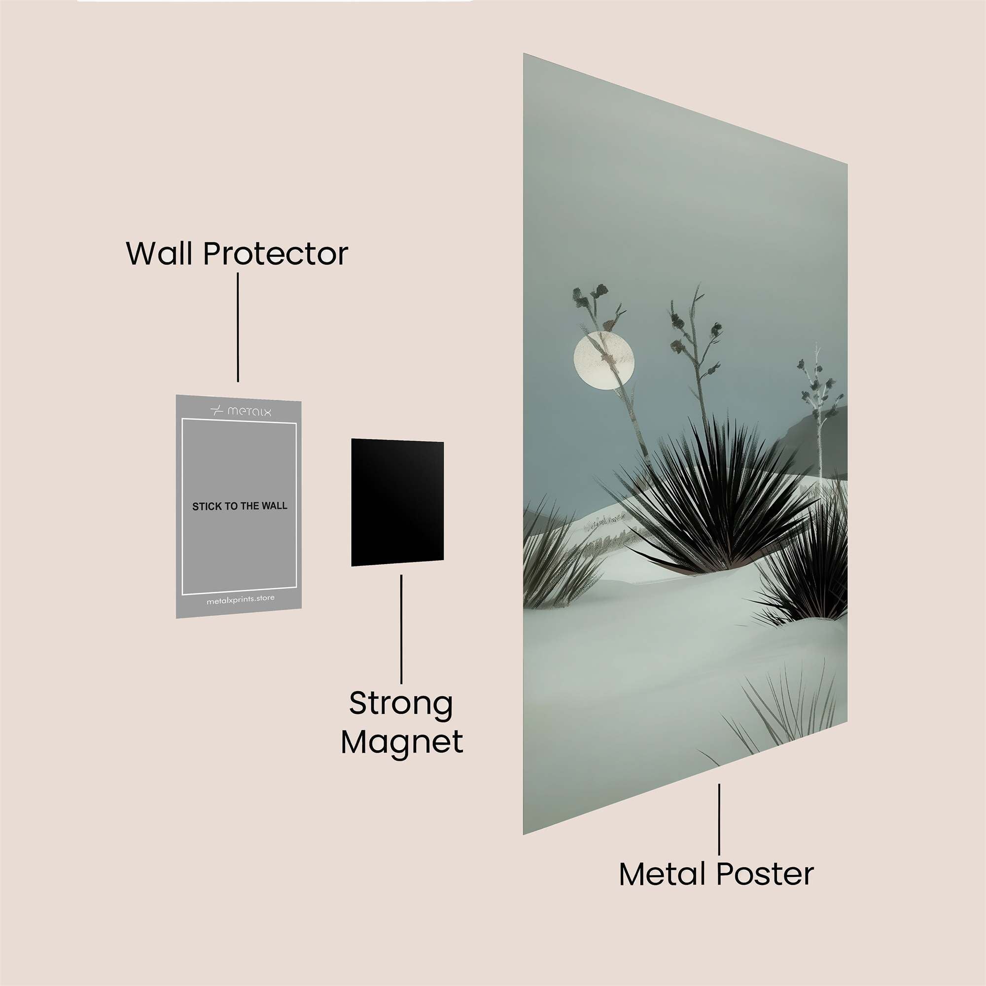 Desert Dream Safe Wall Magnetic / M