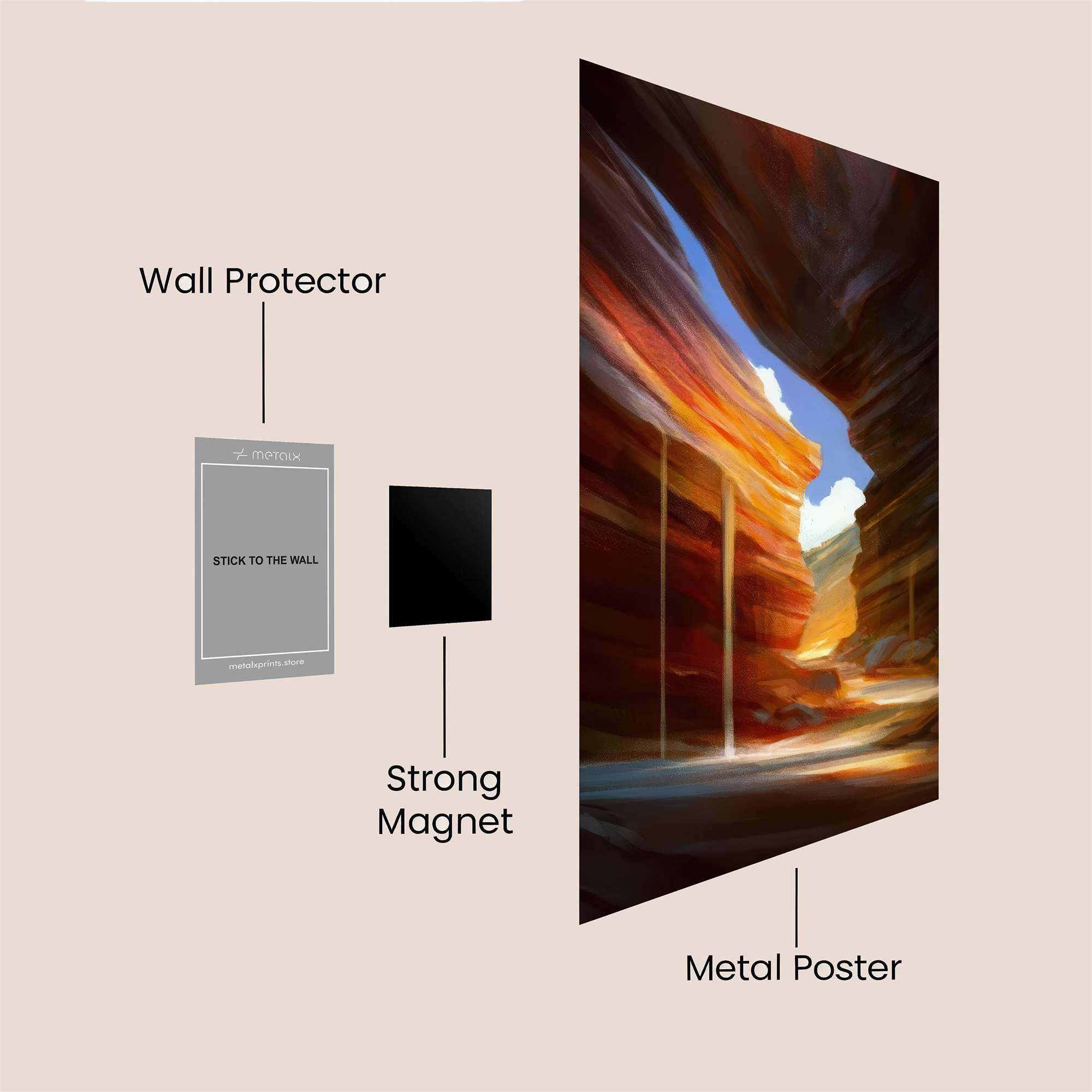 Canyon Radiance Safe Wall Magnetic / M