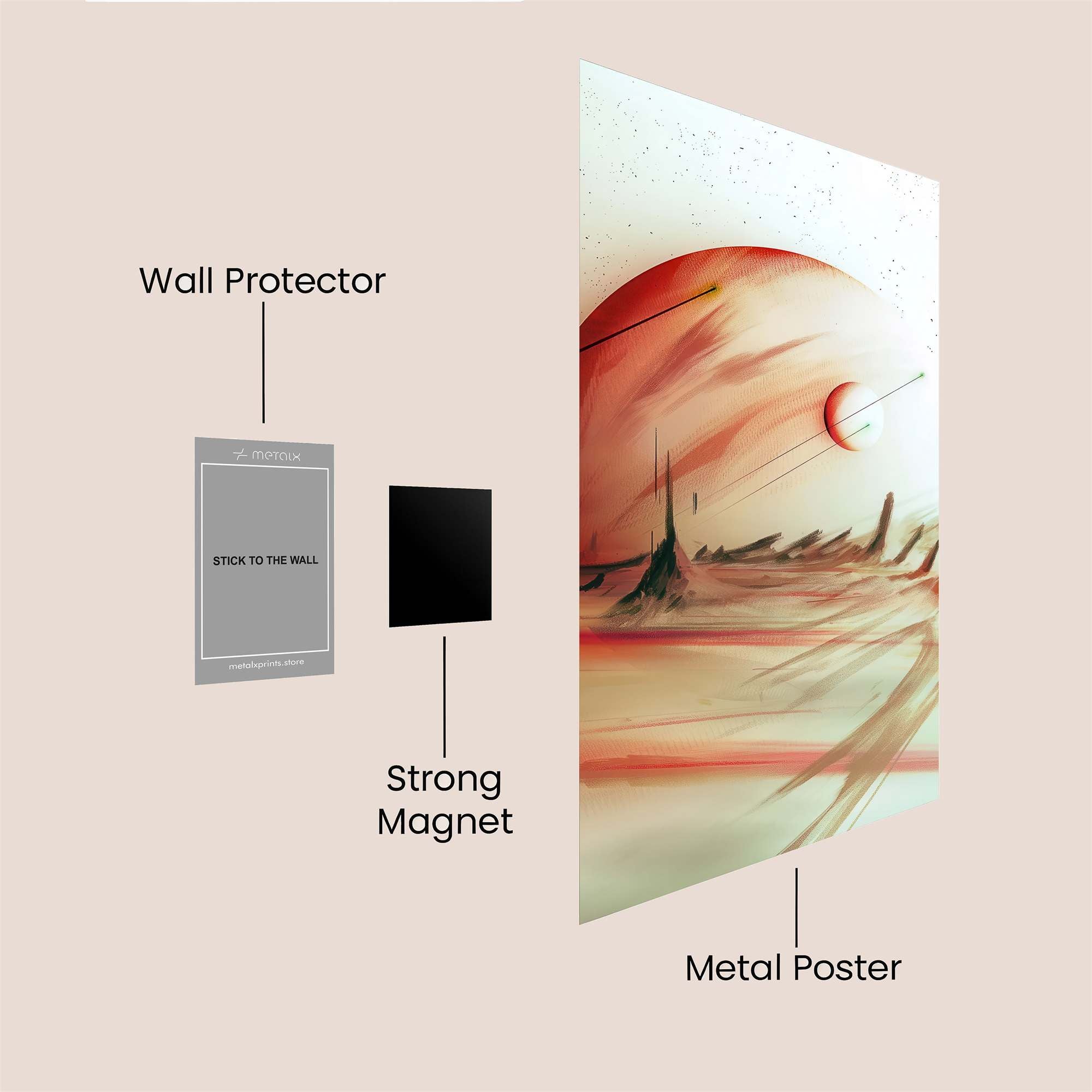 Jupiter Serene Safe Wall Magnetic / M