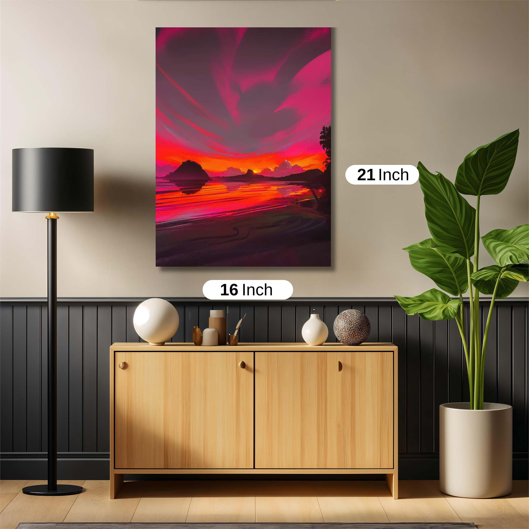Sunset Serenity Safe Wall Magnetic / M