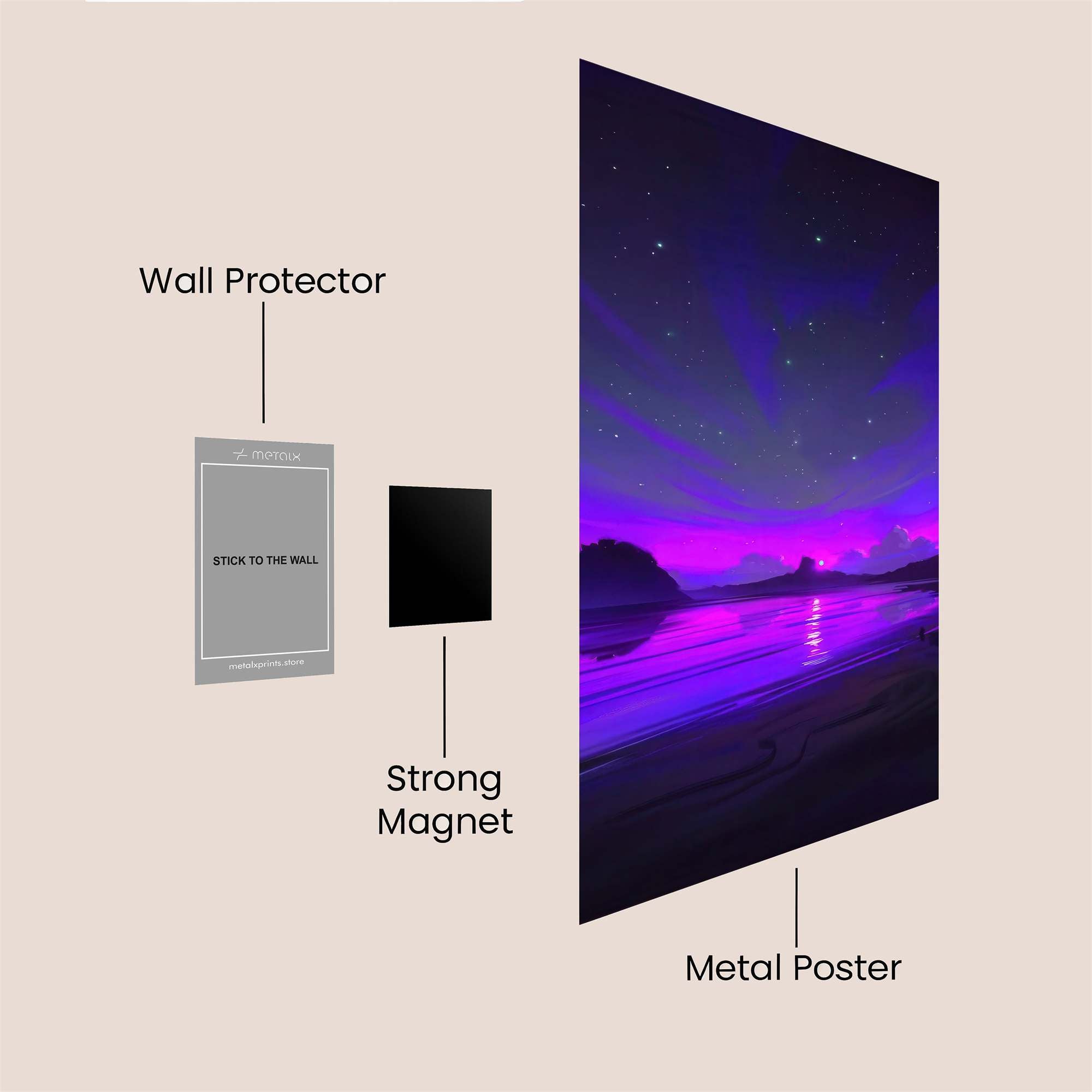 Starlit Serenity Safe Wall Magnetic / M