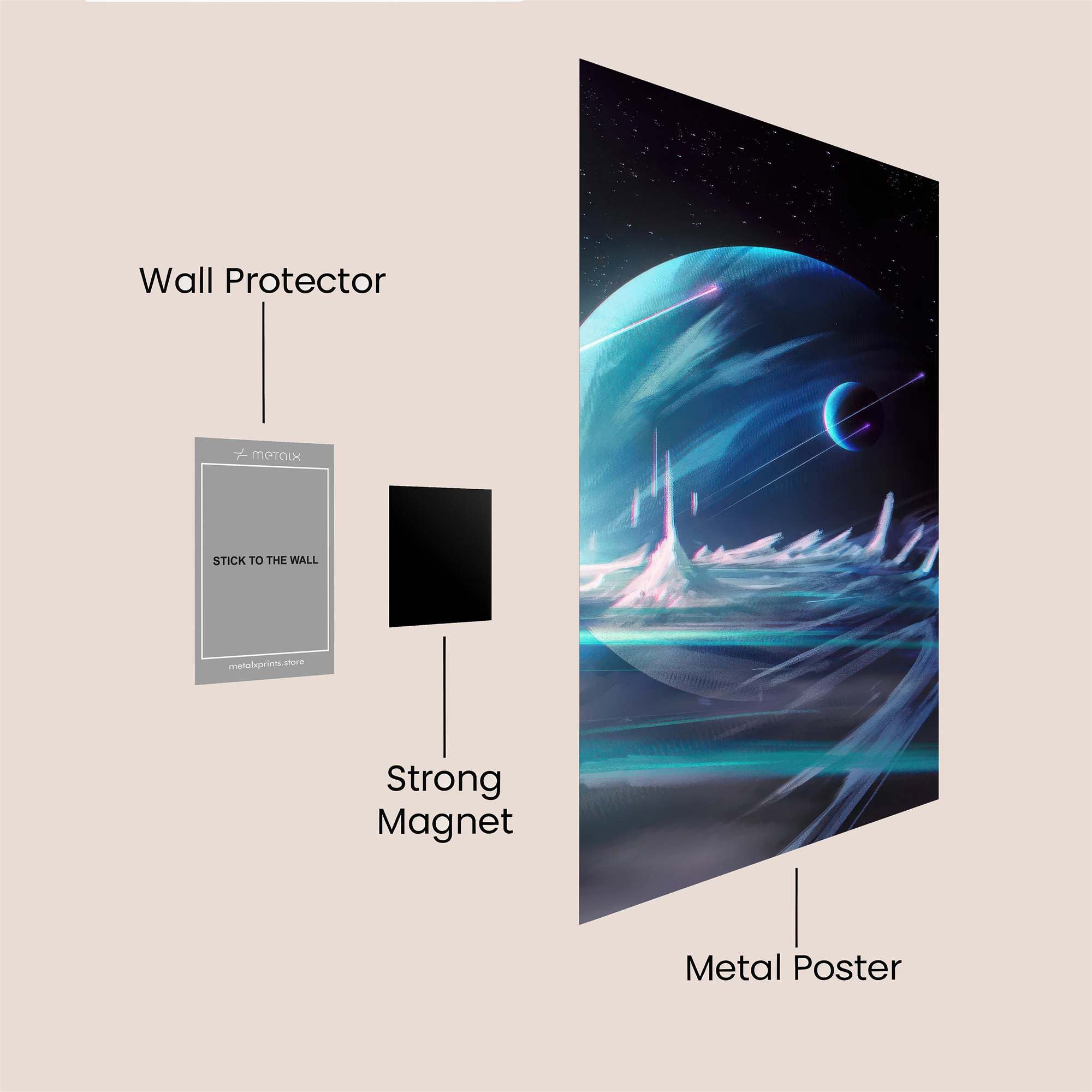 Neptune Enigmatic Safe Wall Magnetic / M