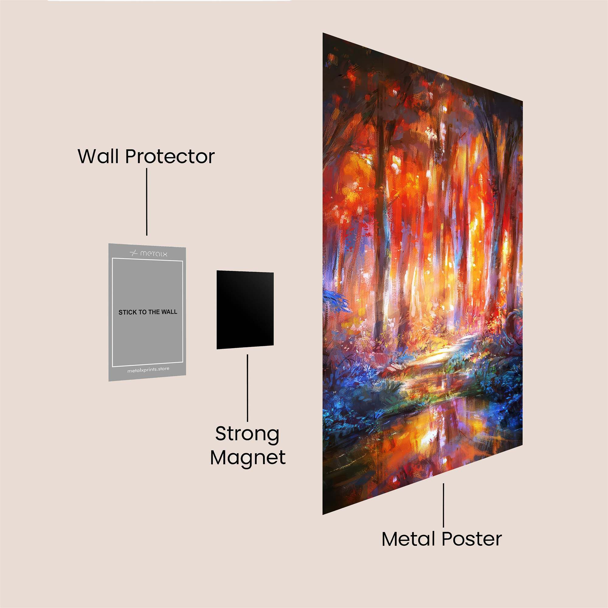 Sunset Serenity Safe Wall Magnetic / M