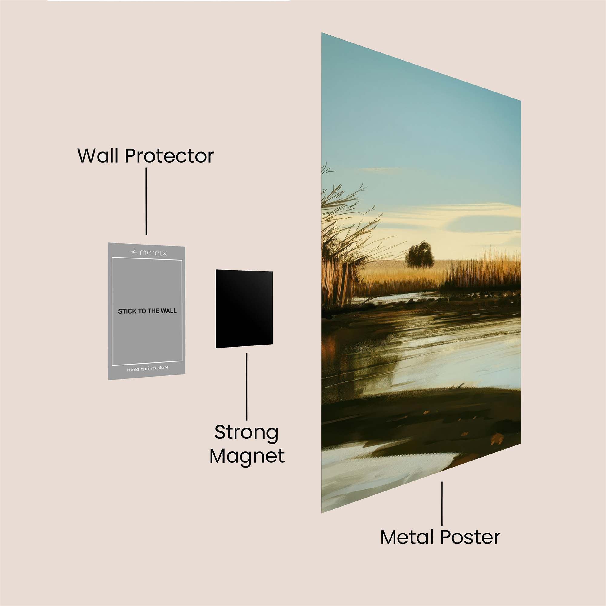 Marsh Serenity Safe Wall Magnetic / M