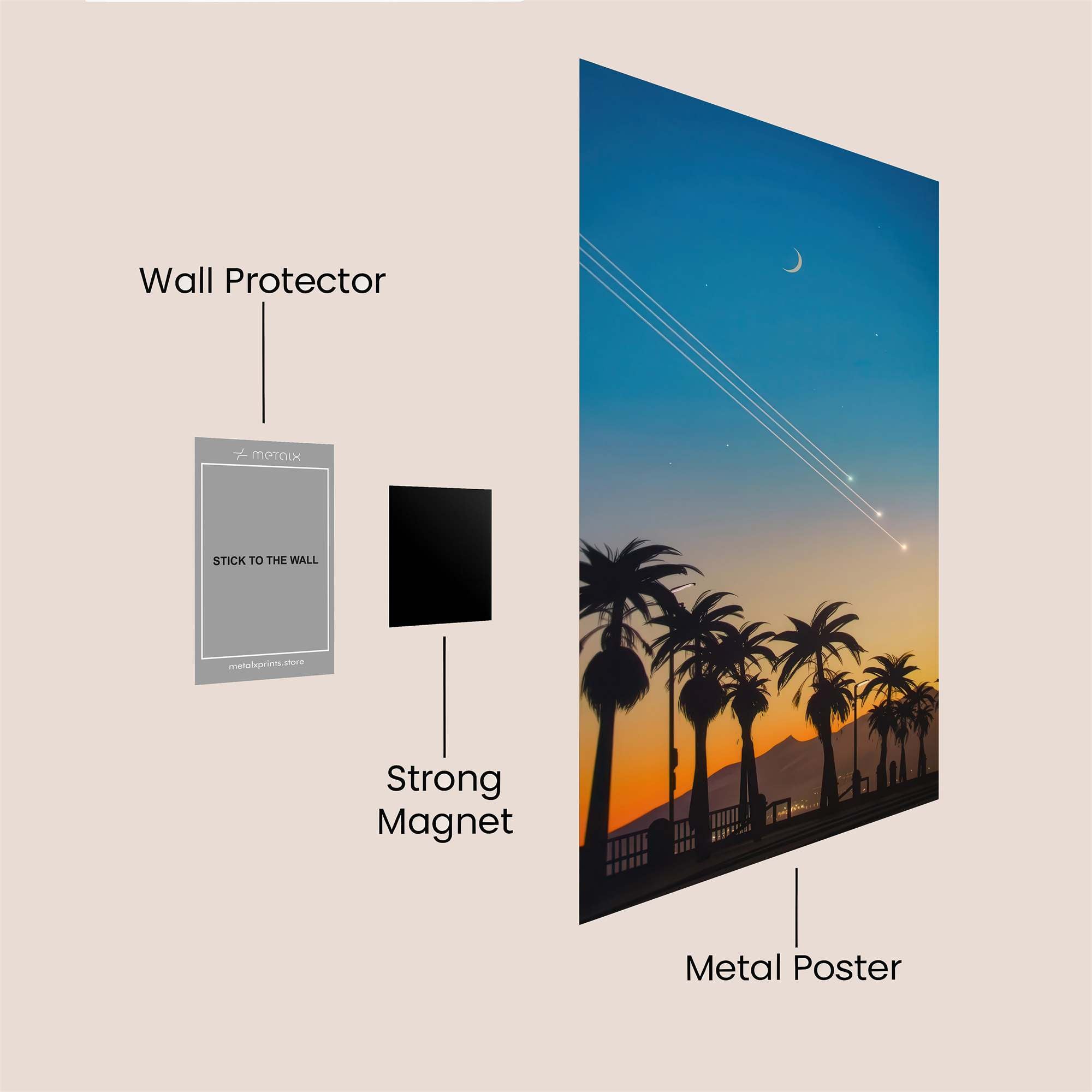 Palm Serenity Safe Wall Magnetic / M