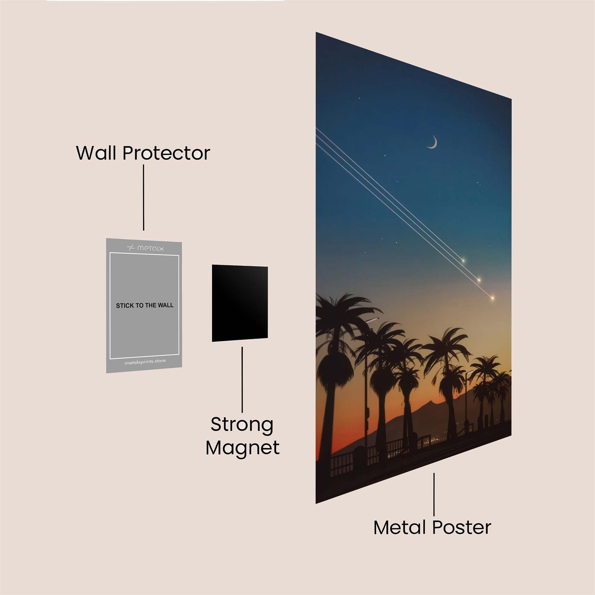 Skyward Serenity Safe Wall Magnetic / M