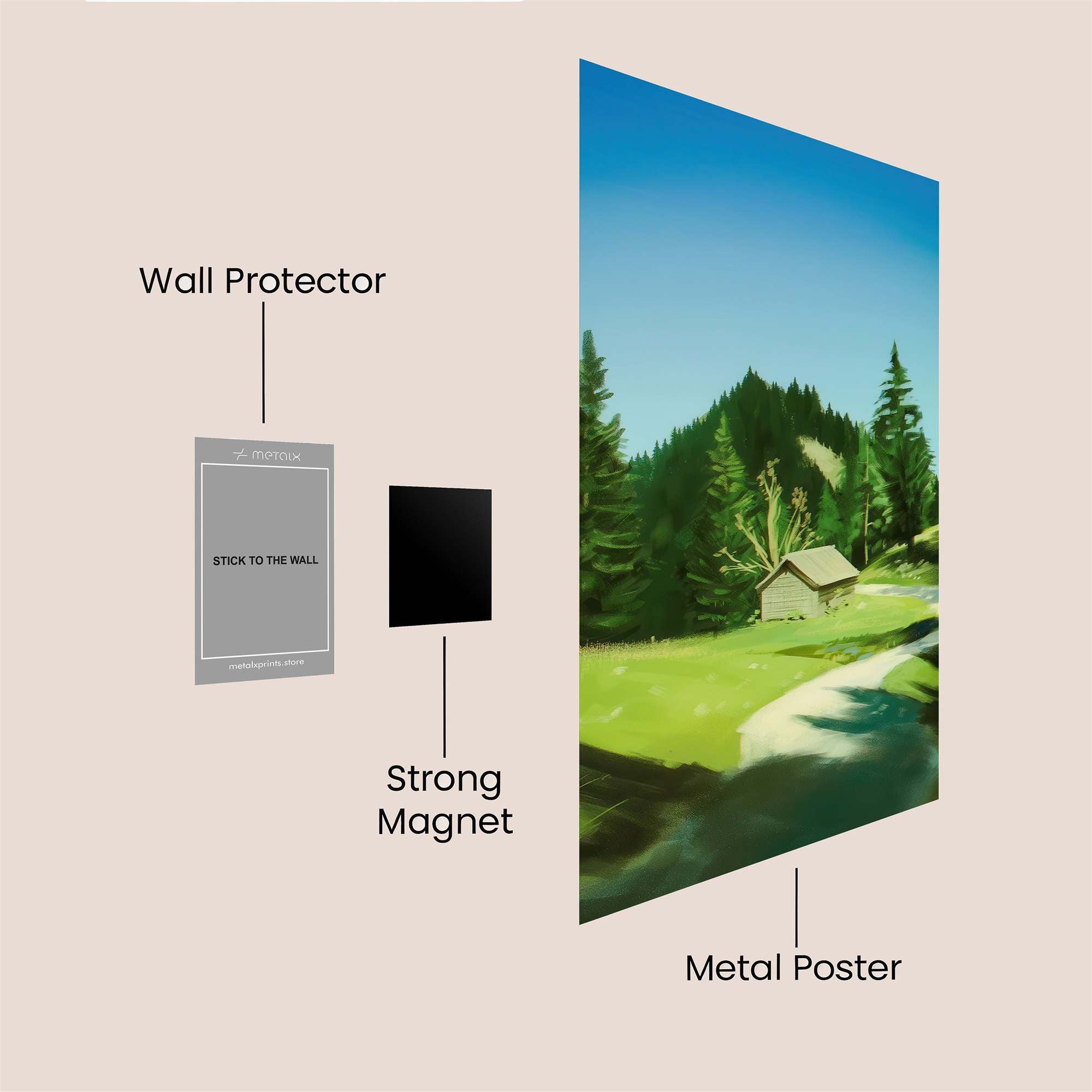 Cabin Serenity Safe Wall Magnetic / M
