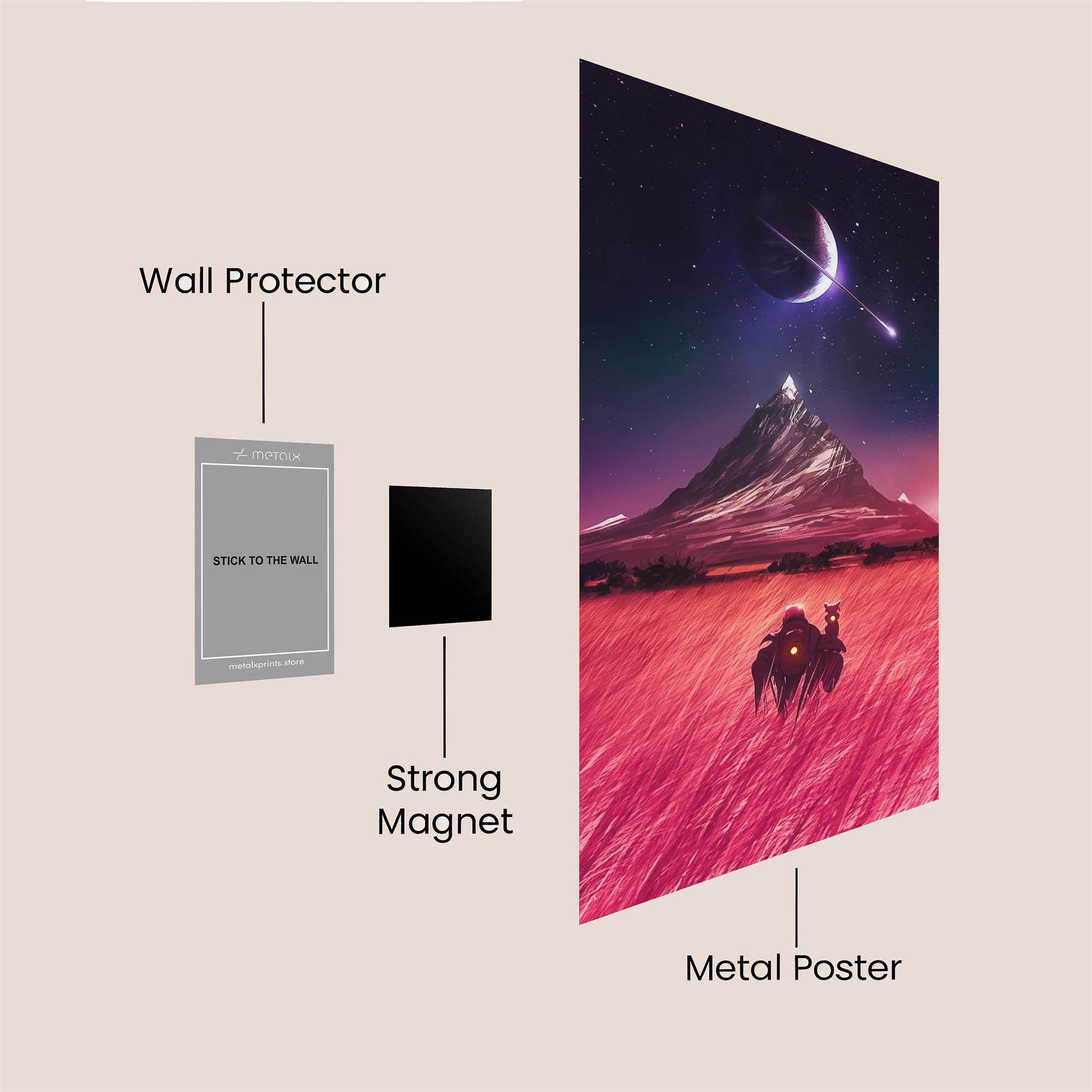 Cosmic Serenity Safe Wall Magnetic / M