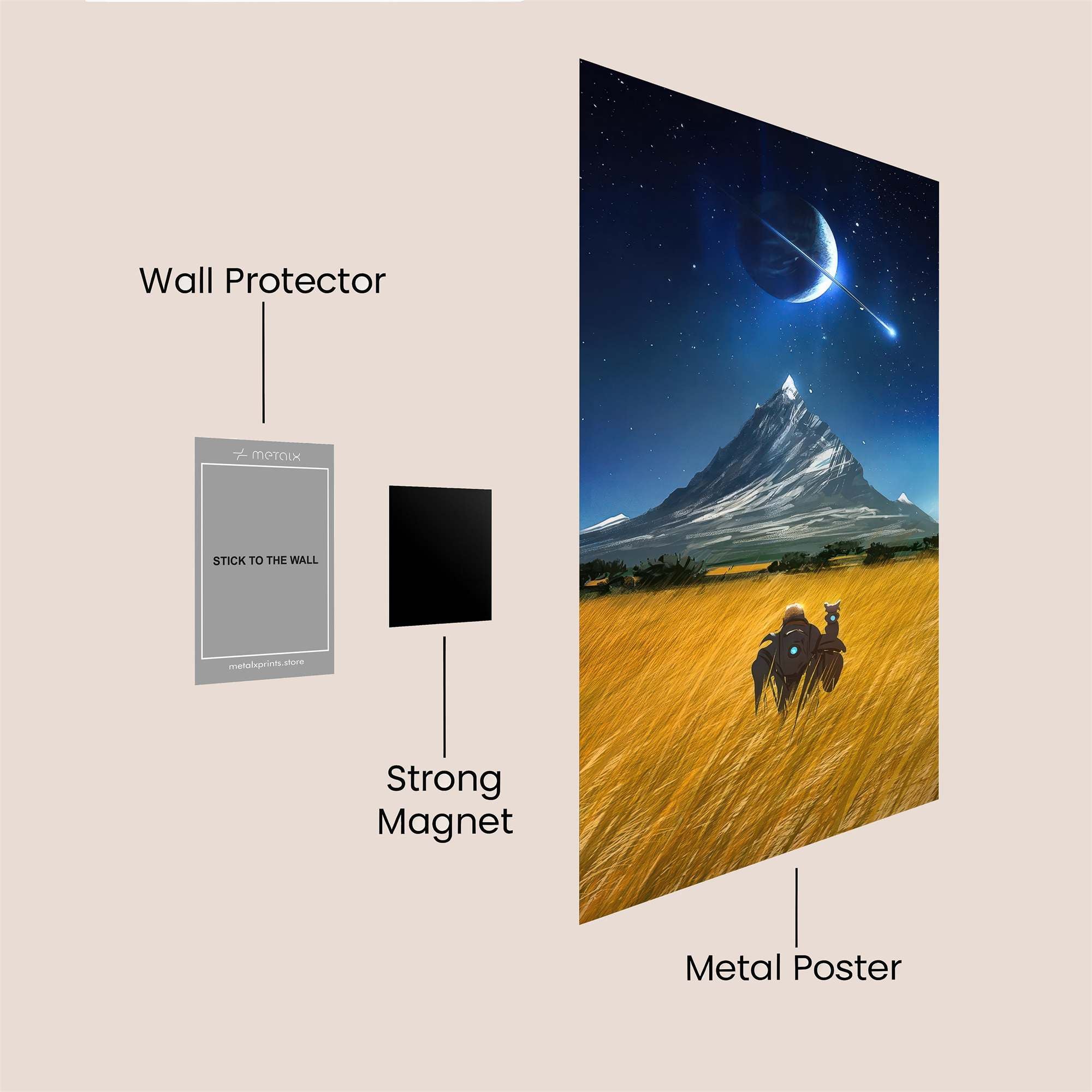 Pyramid Serenity Safe Wall Magnetic / M
