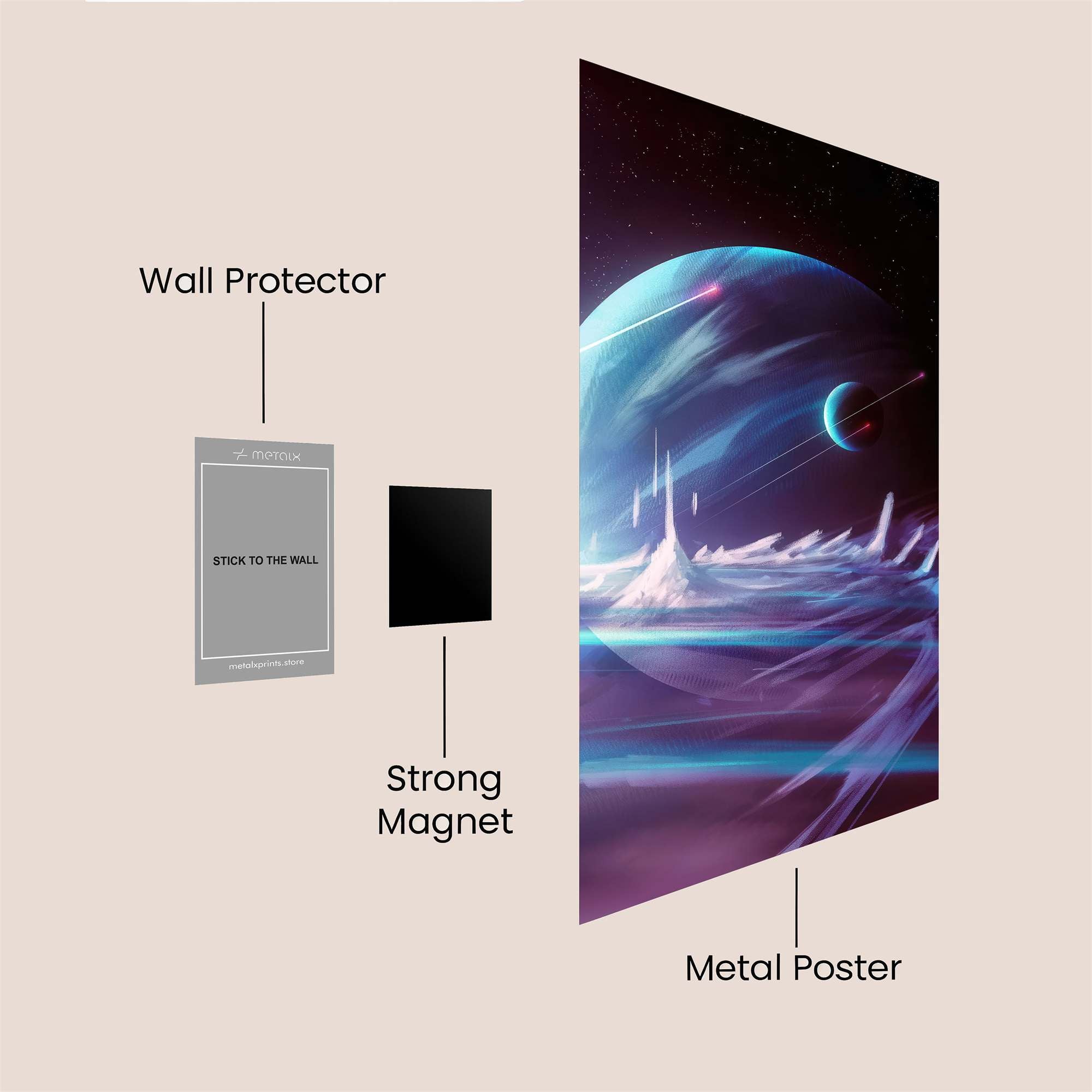 Cosmic Serenity Safe Wall Magnetic / M