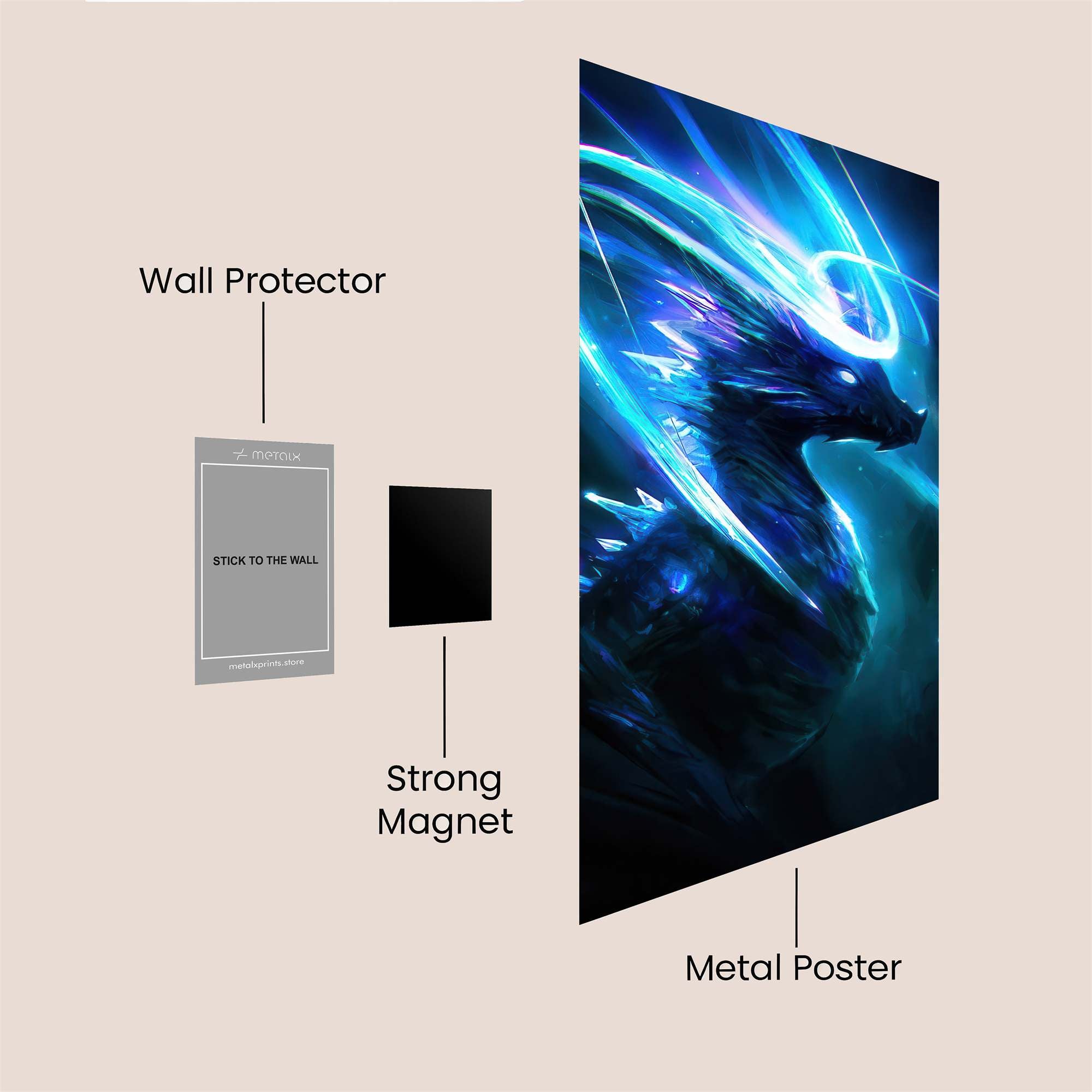 Dragon Enigma Safe Wall Magnetic / M