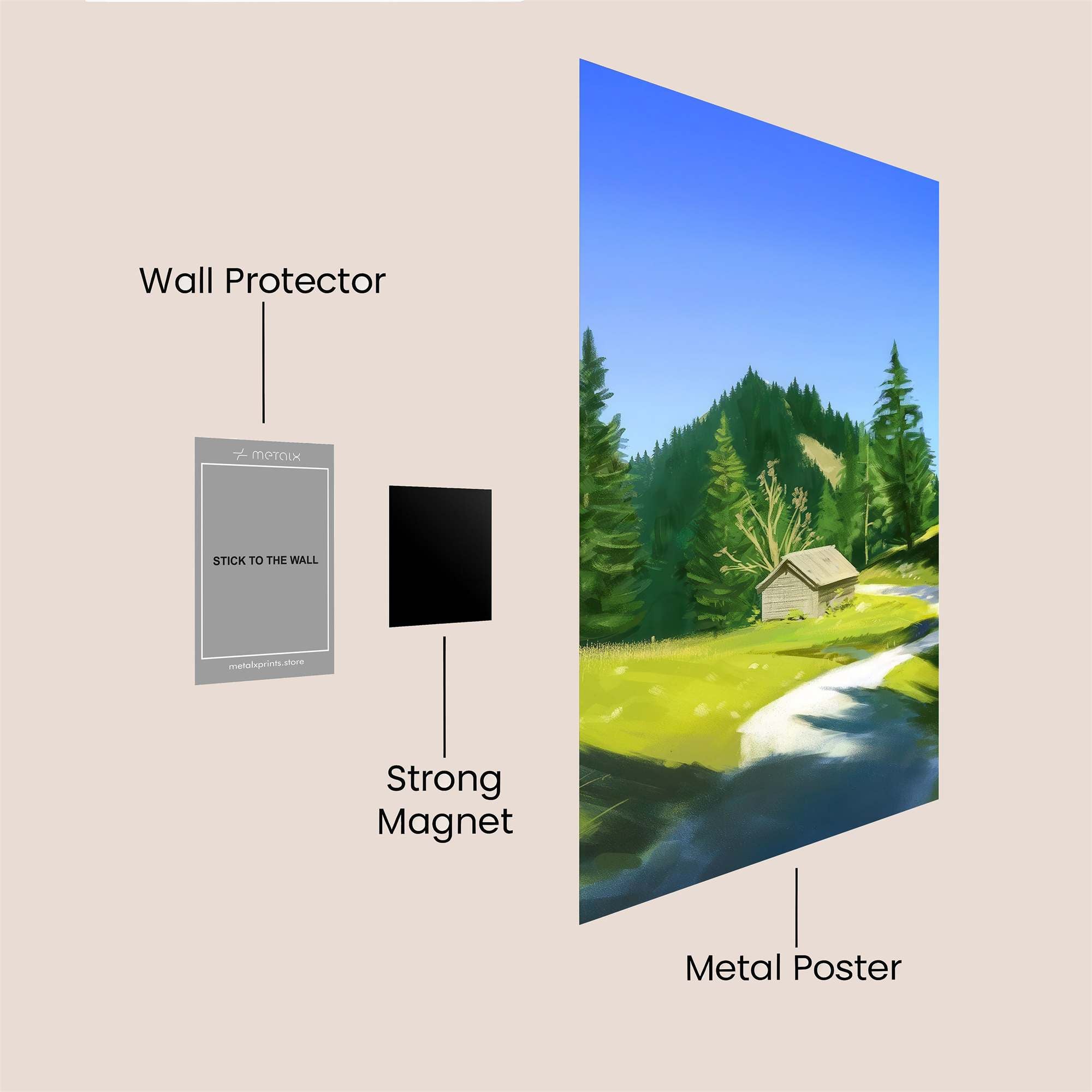 Cabin Serenity Safe Wall Magnetic / M