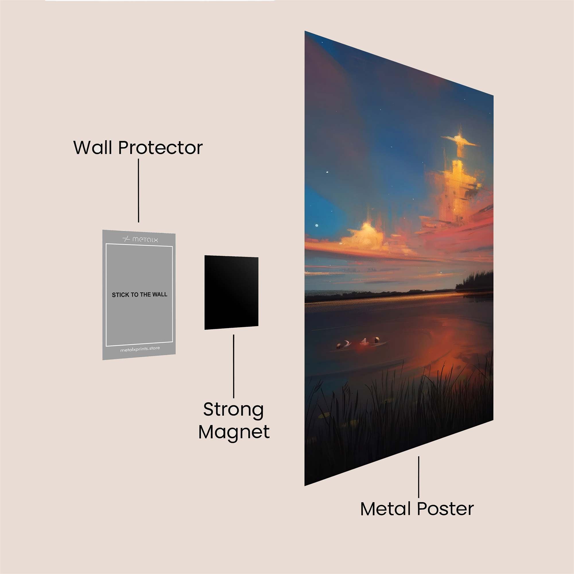Cross Radiance Safe Wall Magnetic / M