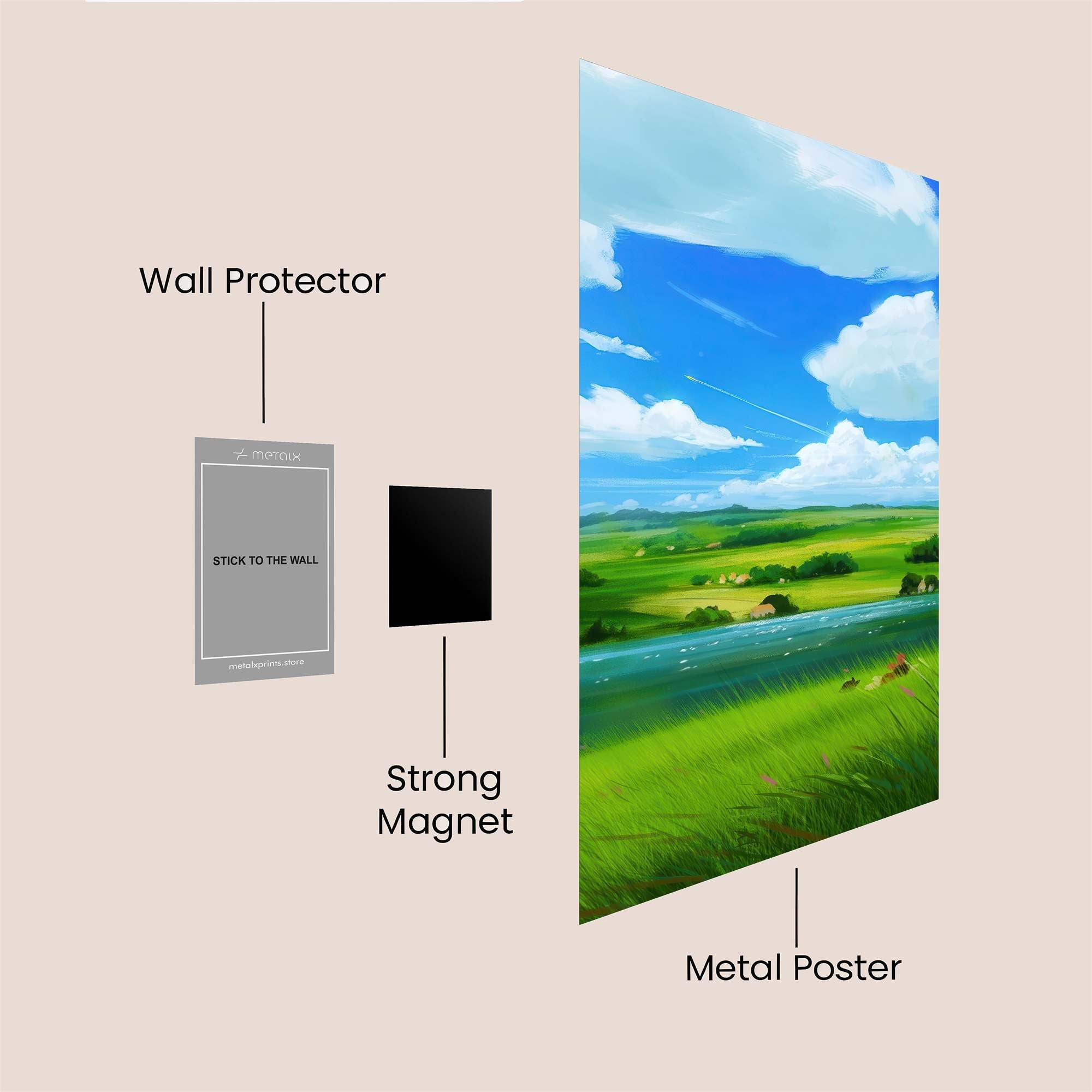 Pastoral Peace Safe Wall Magnetic / M