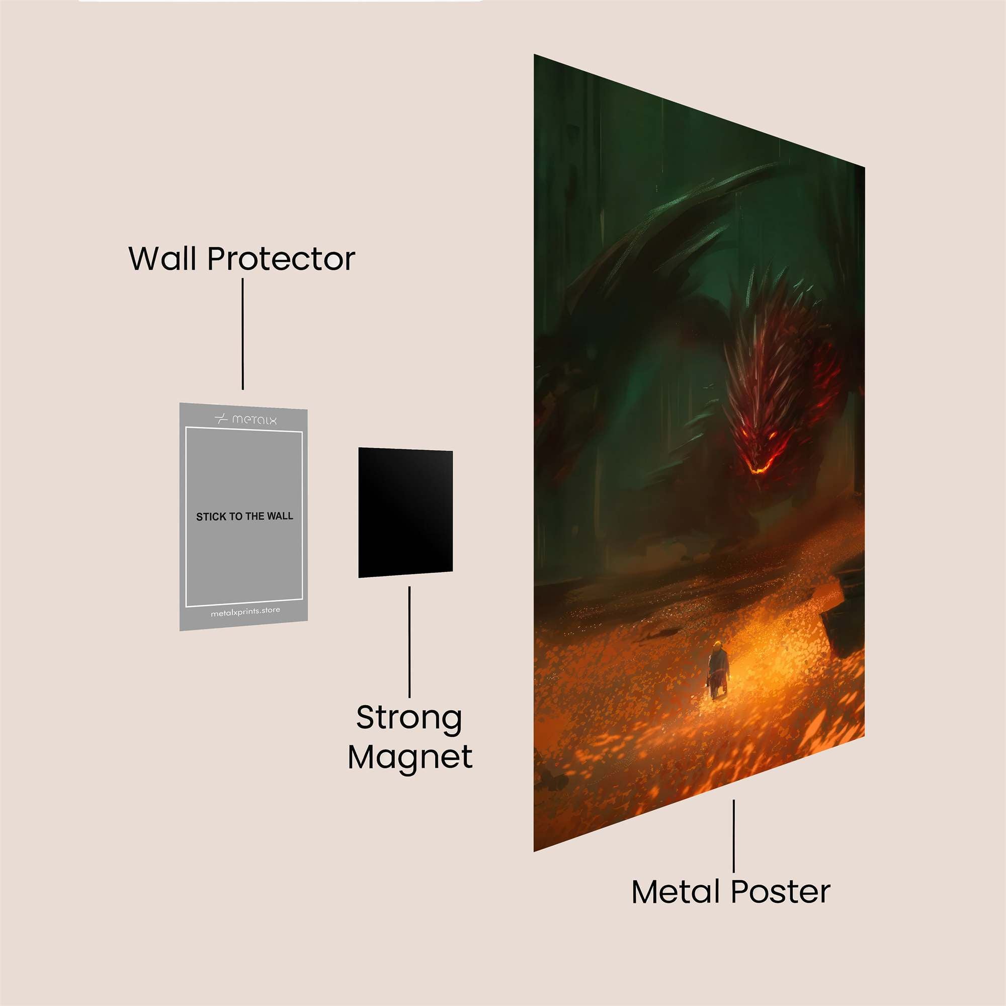 Smaug Intense Safe Wall Magnetic / M