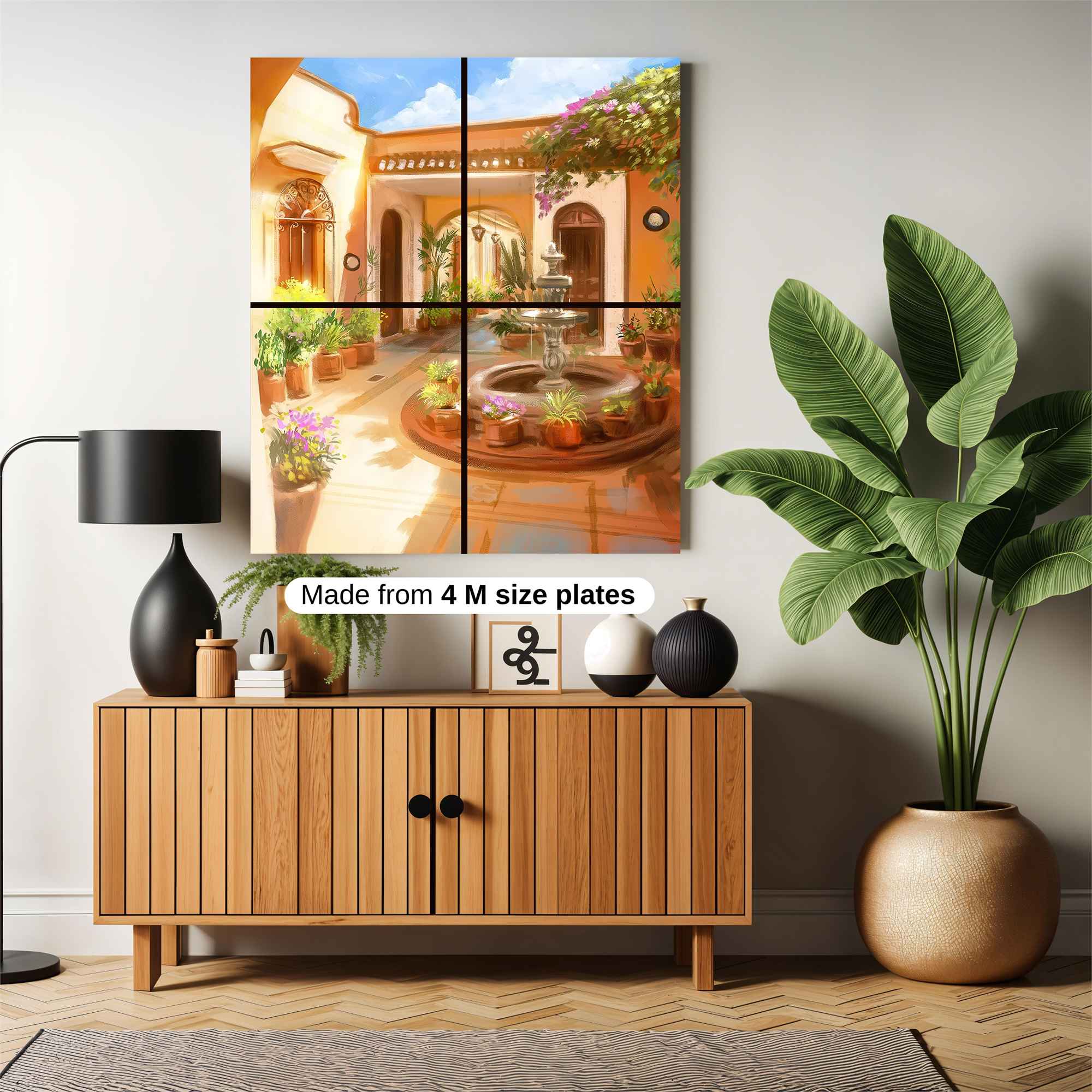 Courtyard Serenity Safe Wall Magnetic / M