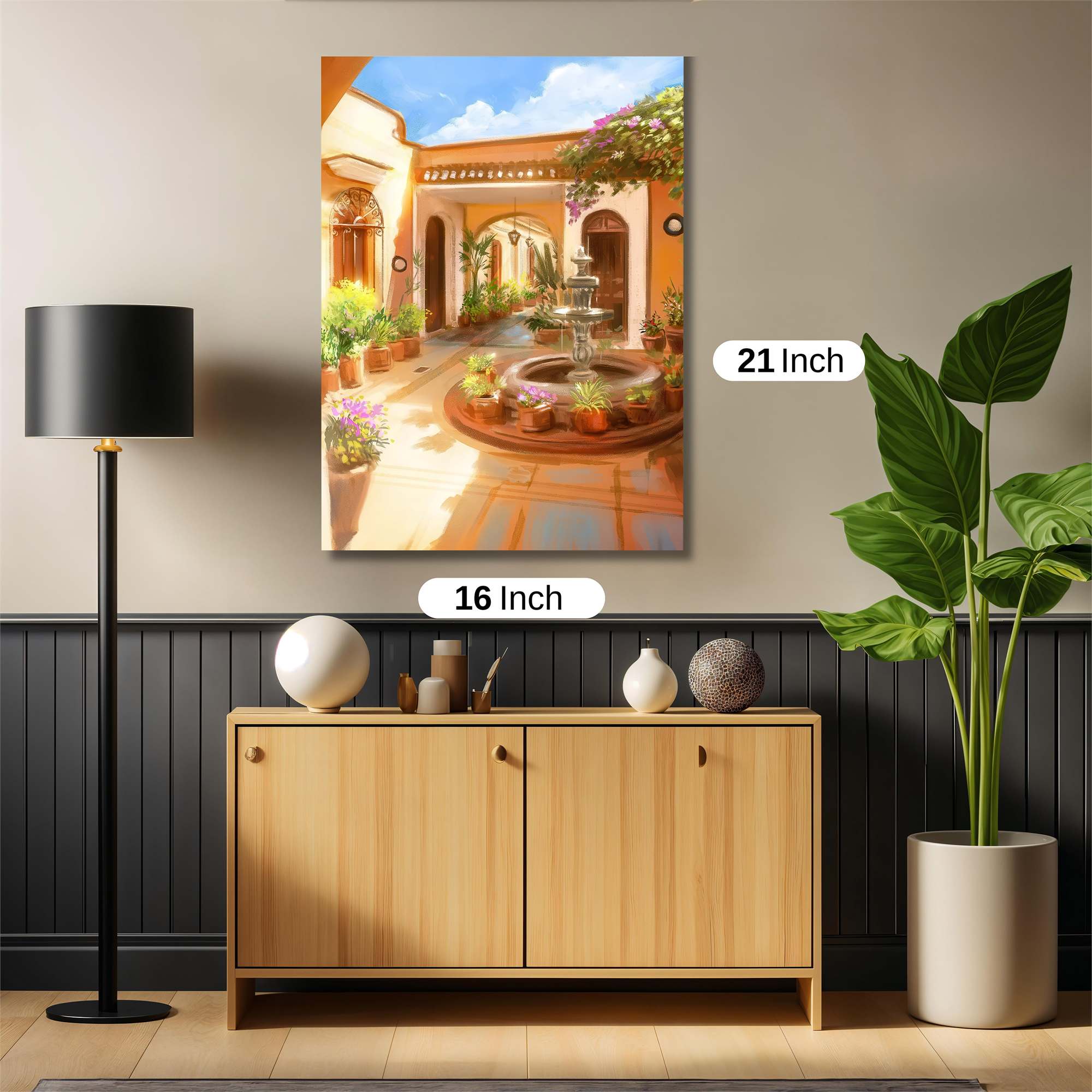 Courtyard Serenity Safe Wall Magnetic / M