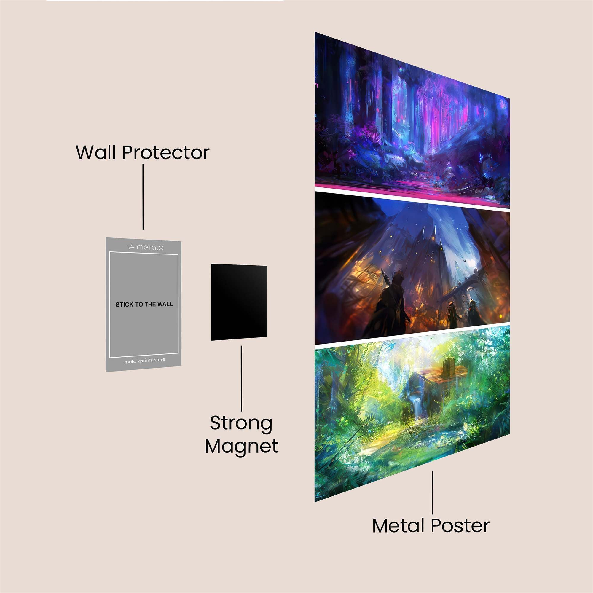 Forest Dreamscape Safe Wall Magnetic / M