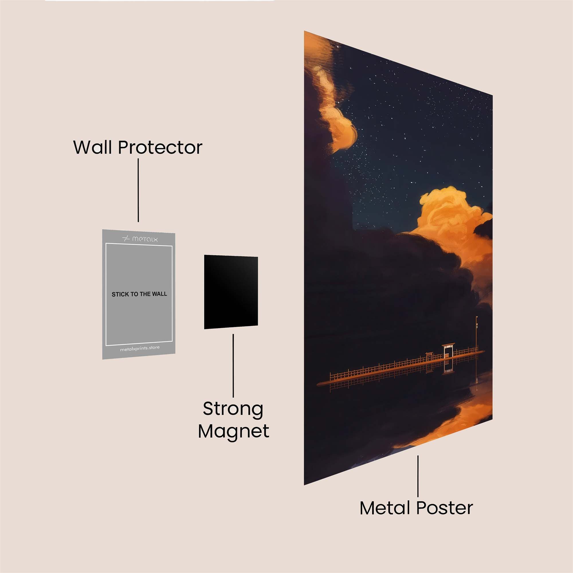 Twilight Tranquil Safe Wall Magnetic / M