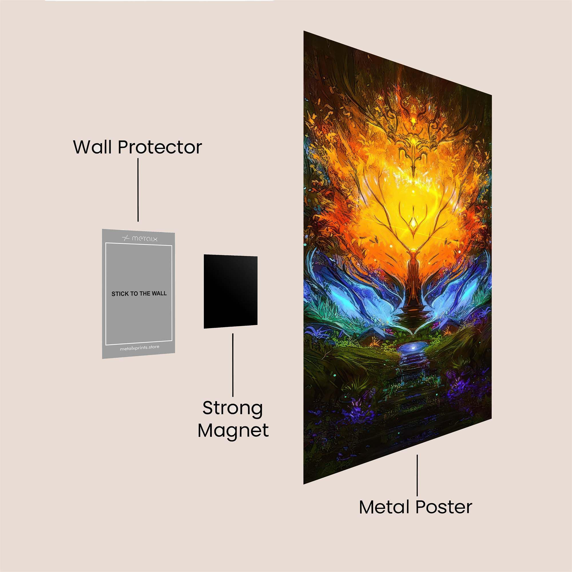 Phoenix Ascend Safe Wall Magnetic / M