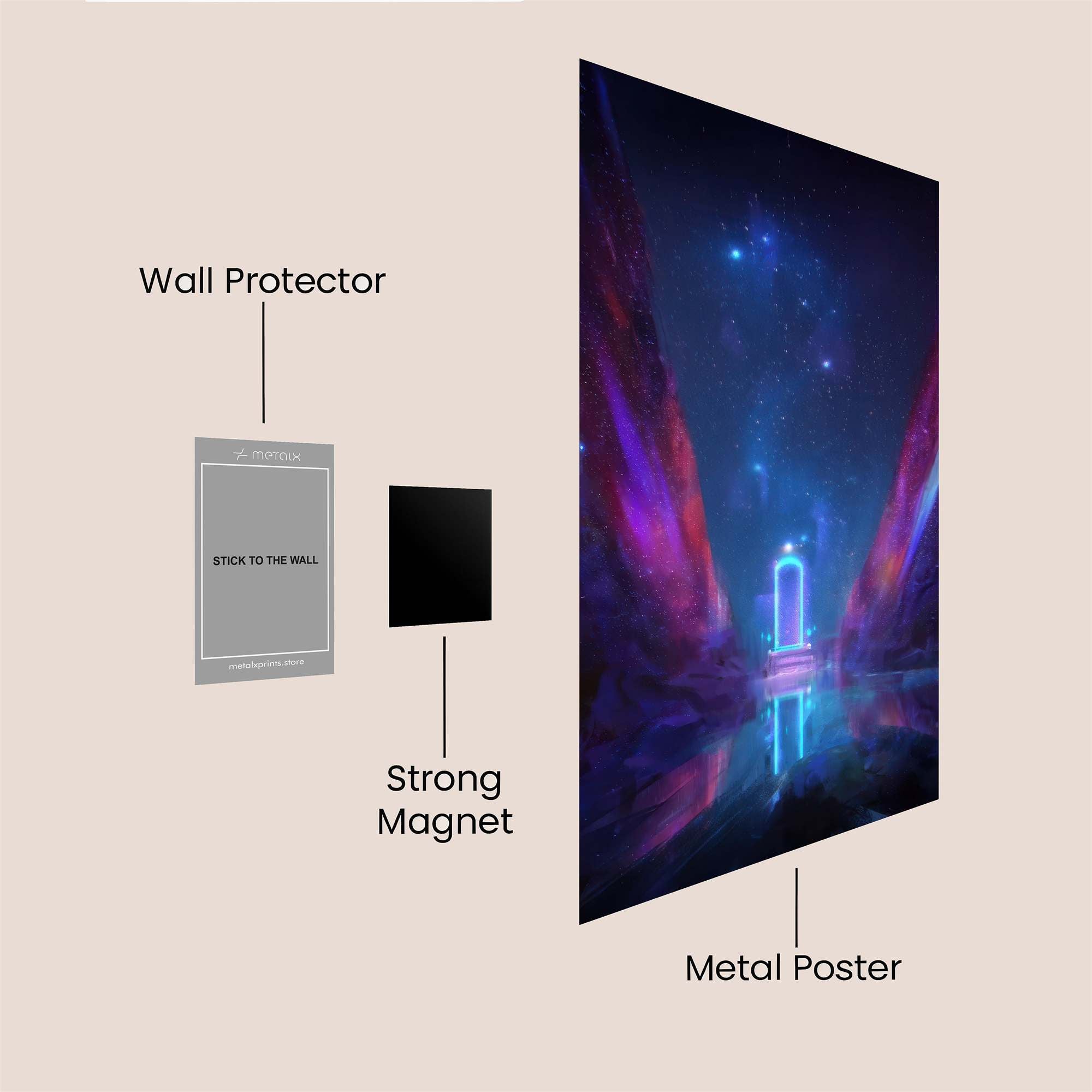 Portal Serene Safe Wall Magnetic / M