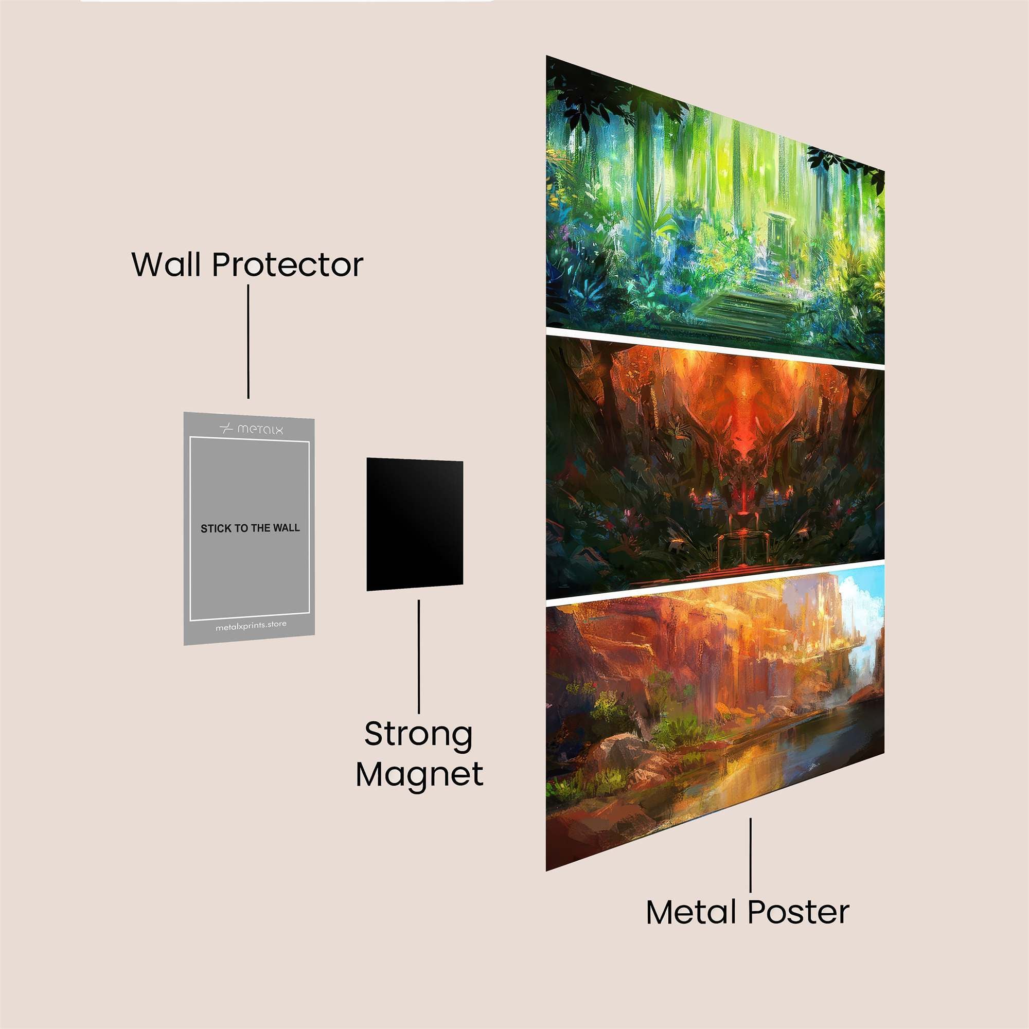 Forest Serenity Safe Wall Magnetic / M
