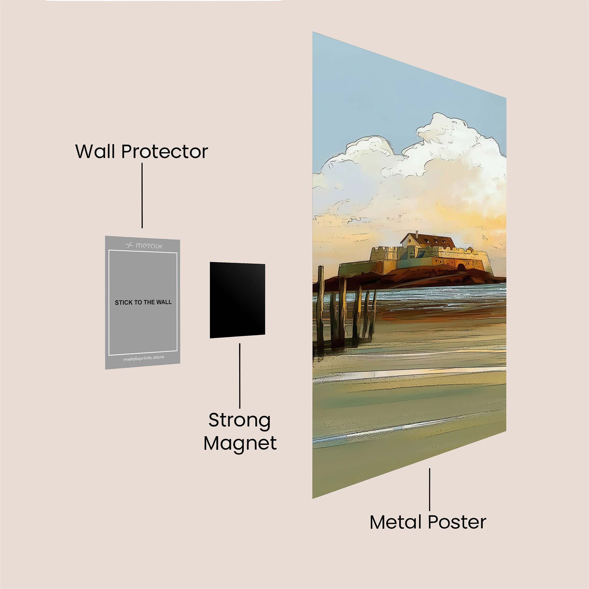 MontSaint Serene Safe Wall Magnetic / M