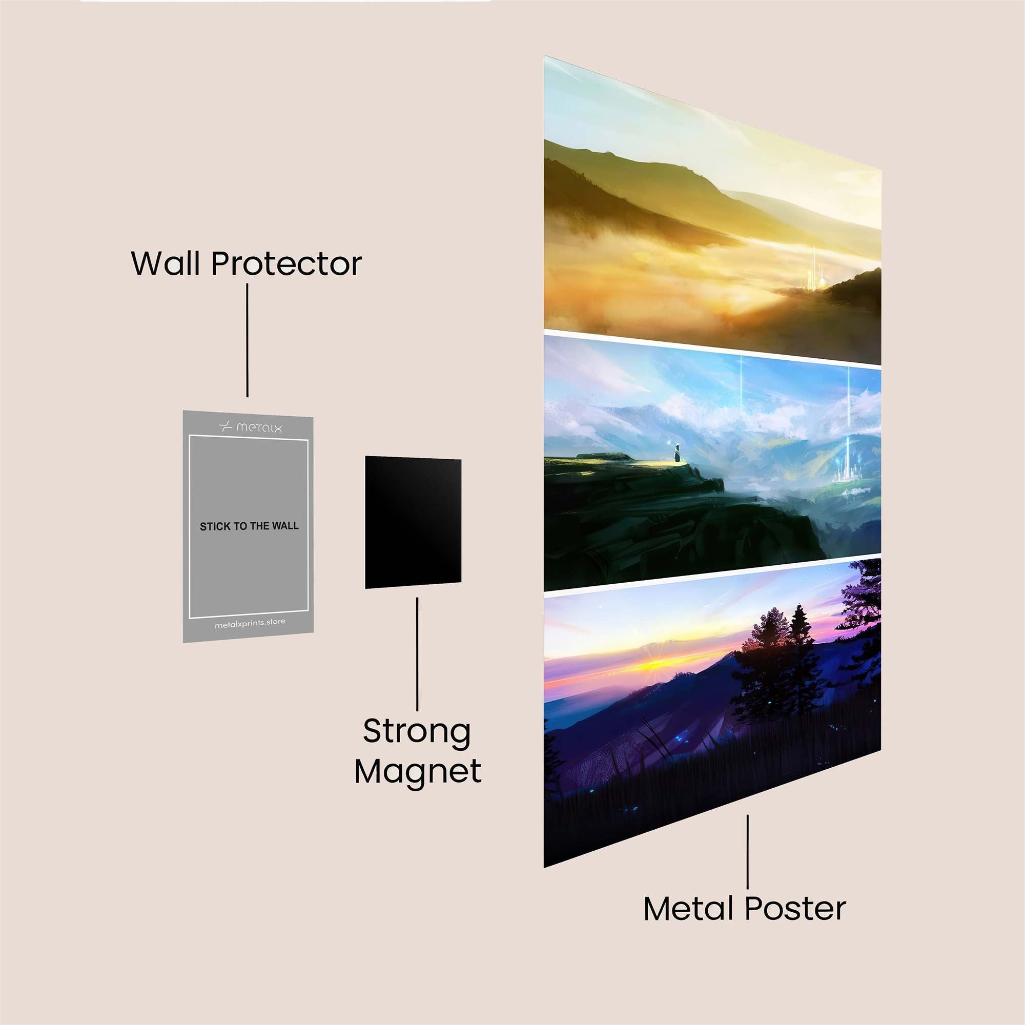 Sunrise Serenity Safe Wall Magnetic / M