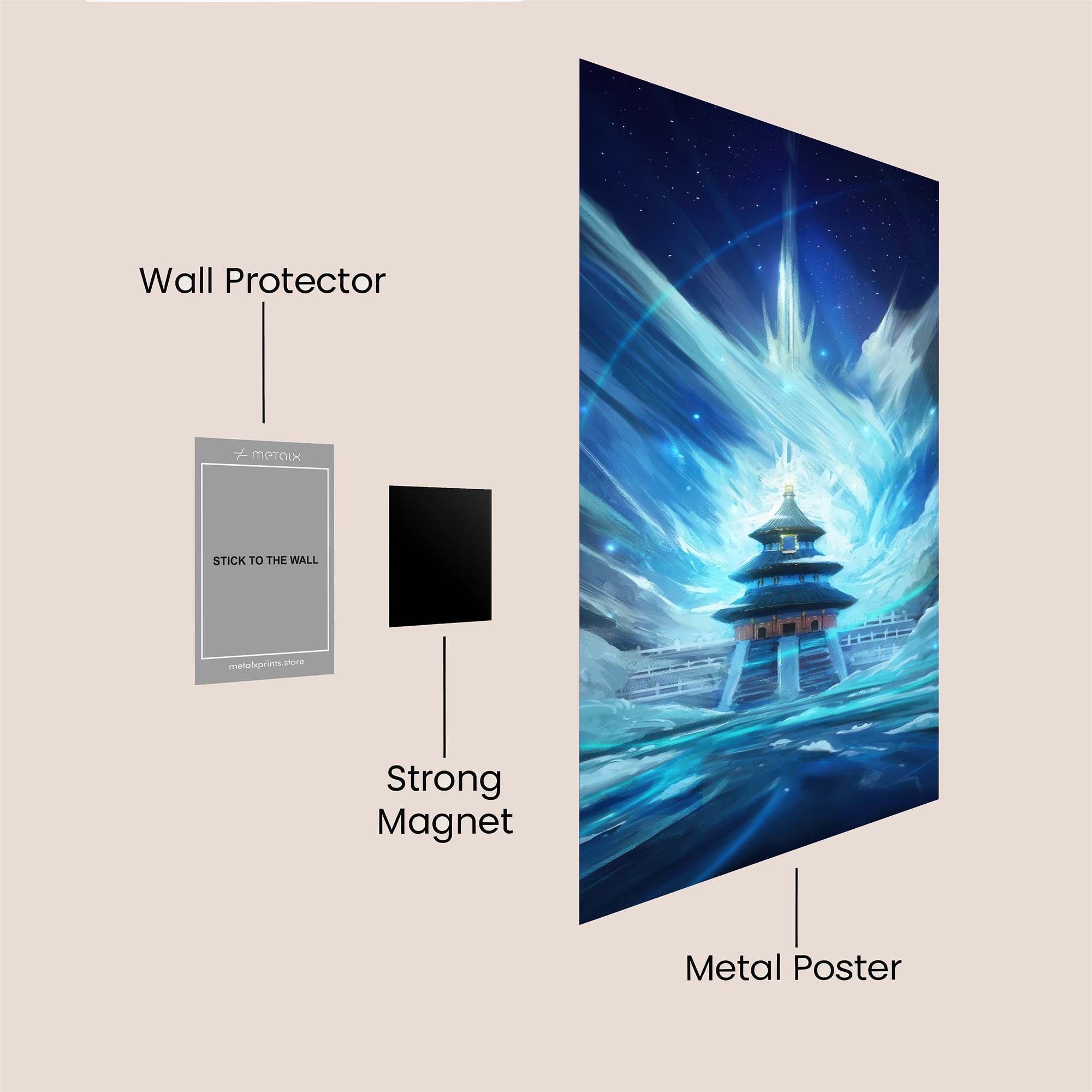 Temple Radiance Safe Wall Magnetic / M