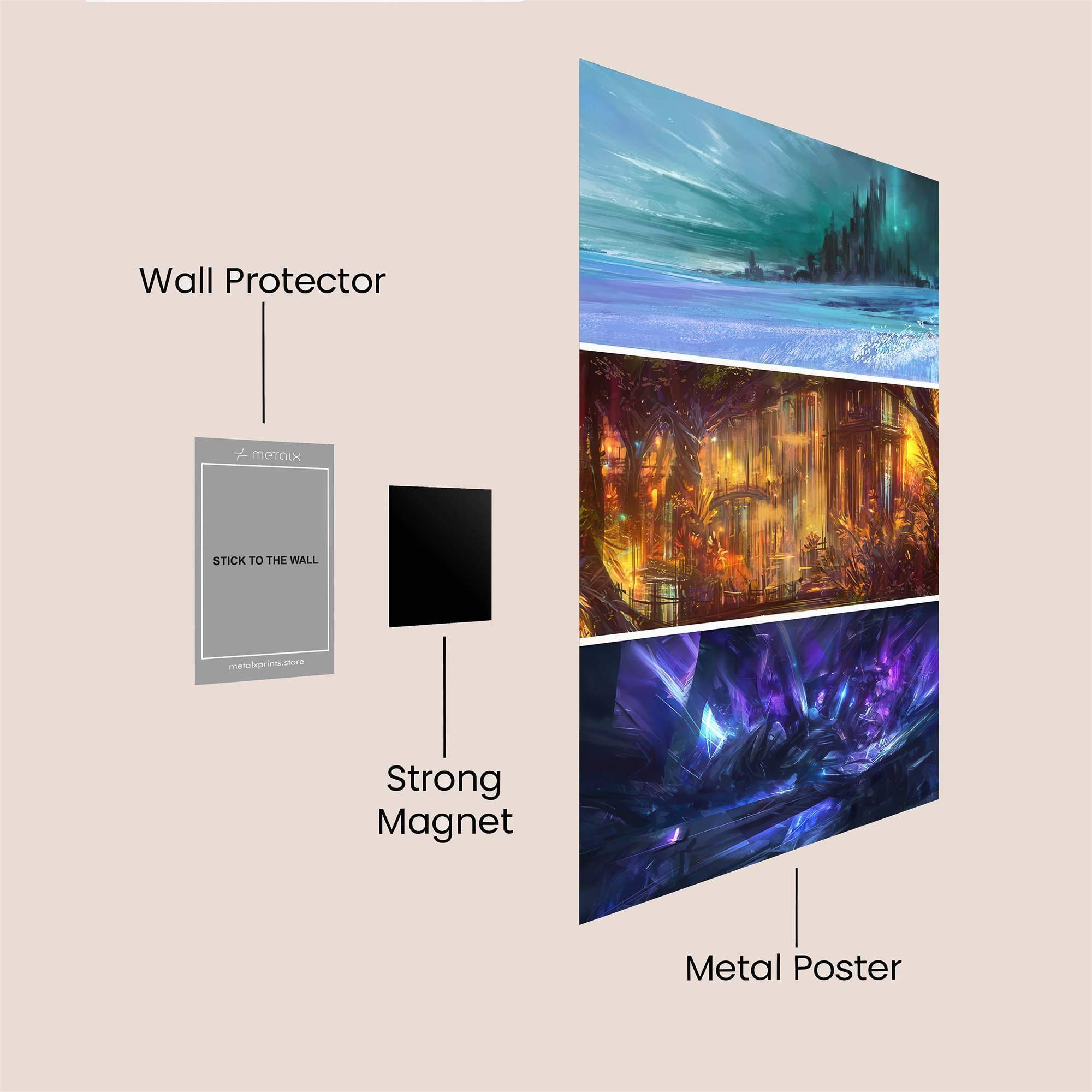 Frozen Dreamscape Safe Wall Magnetic / M