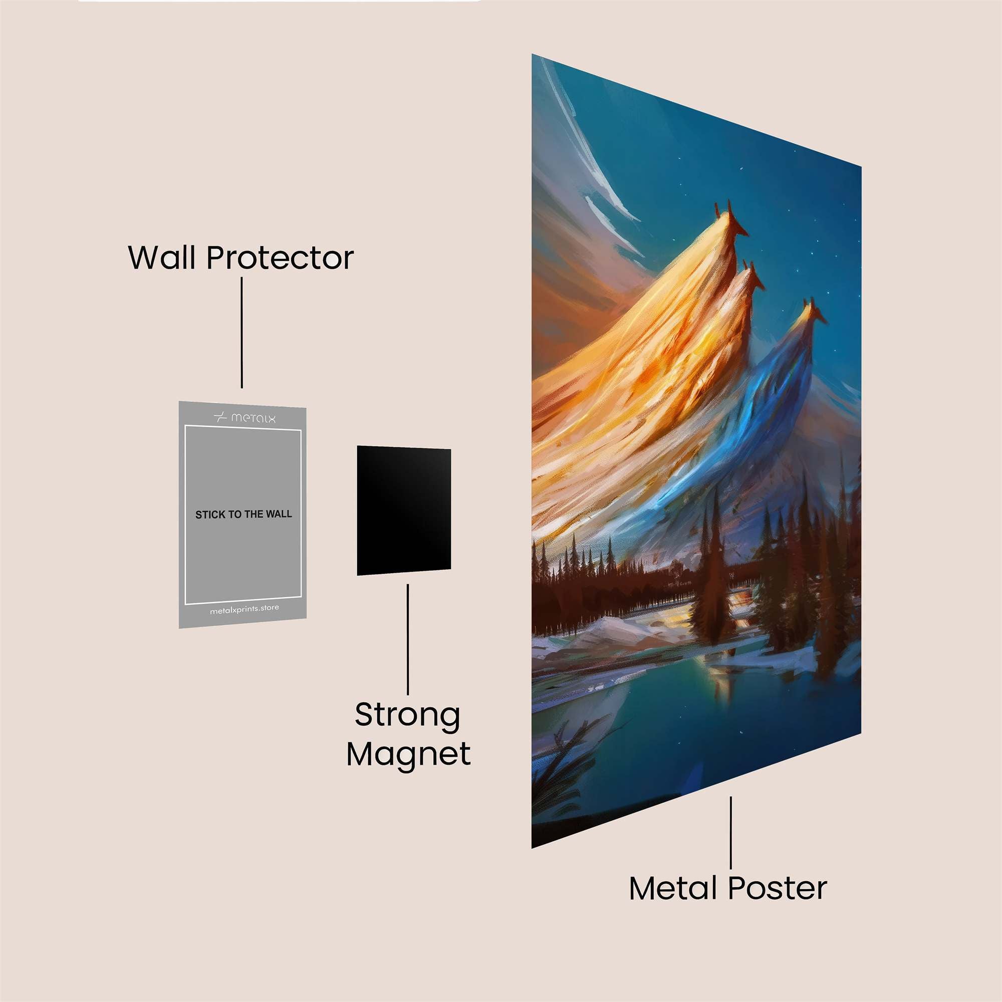 Mountain Dreamscape Safe Wall Magnetic / M
