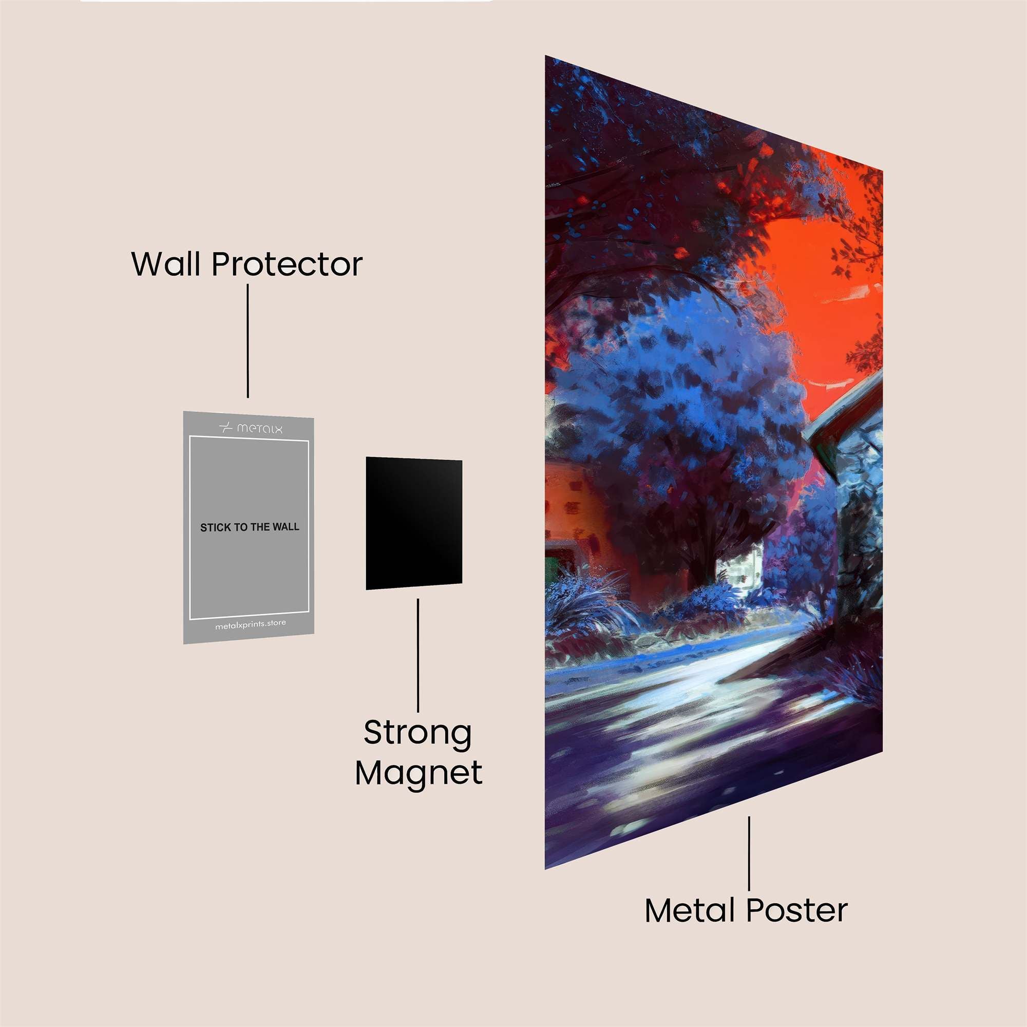 Sunset Serenity Safe Wall Magnetic / M