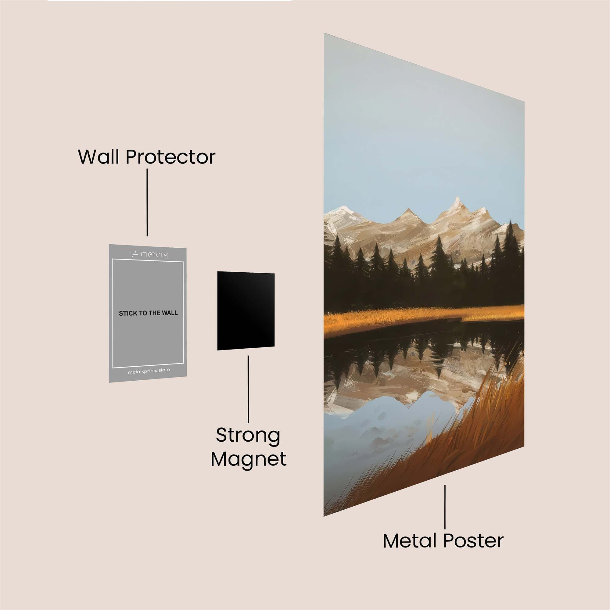 Mountain Serenity Safe Wall Magnetic / M