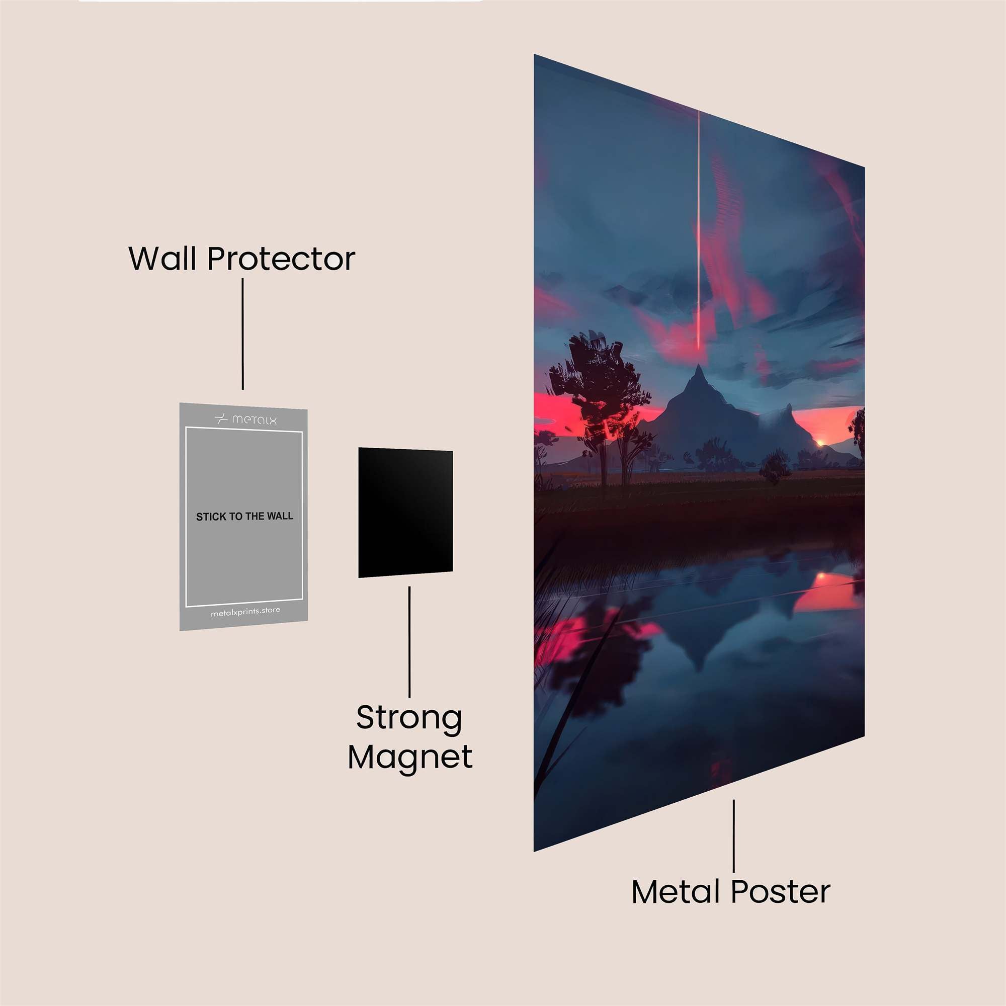 Mountain Dream Safe Wall Magnetic / M