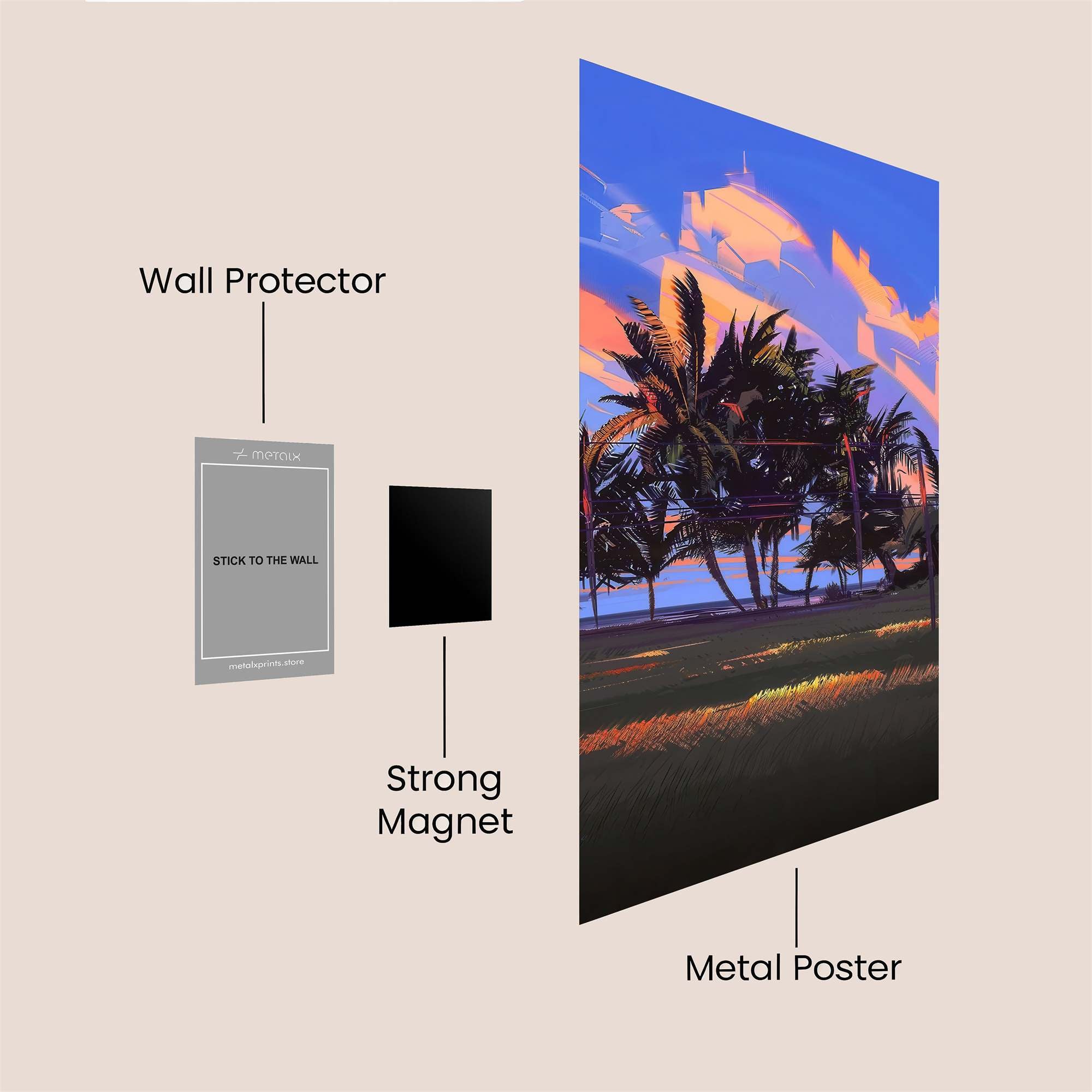 Tropical Dream Safe Wall Magnetic / M