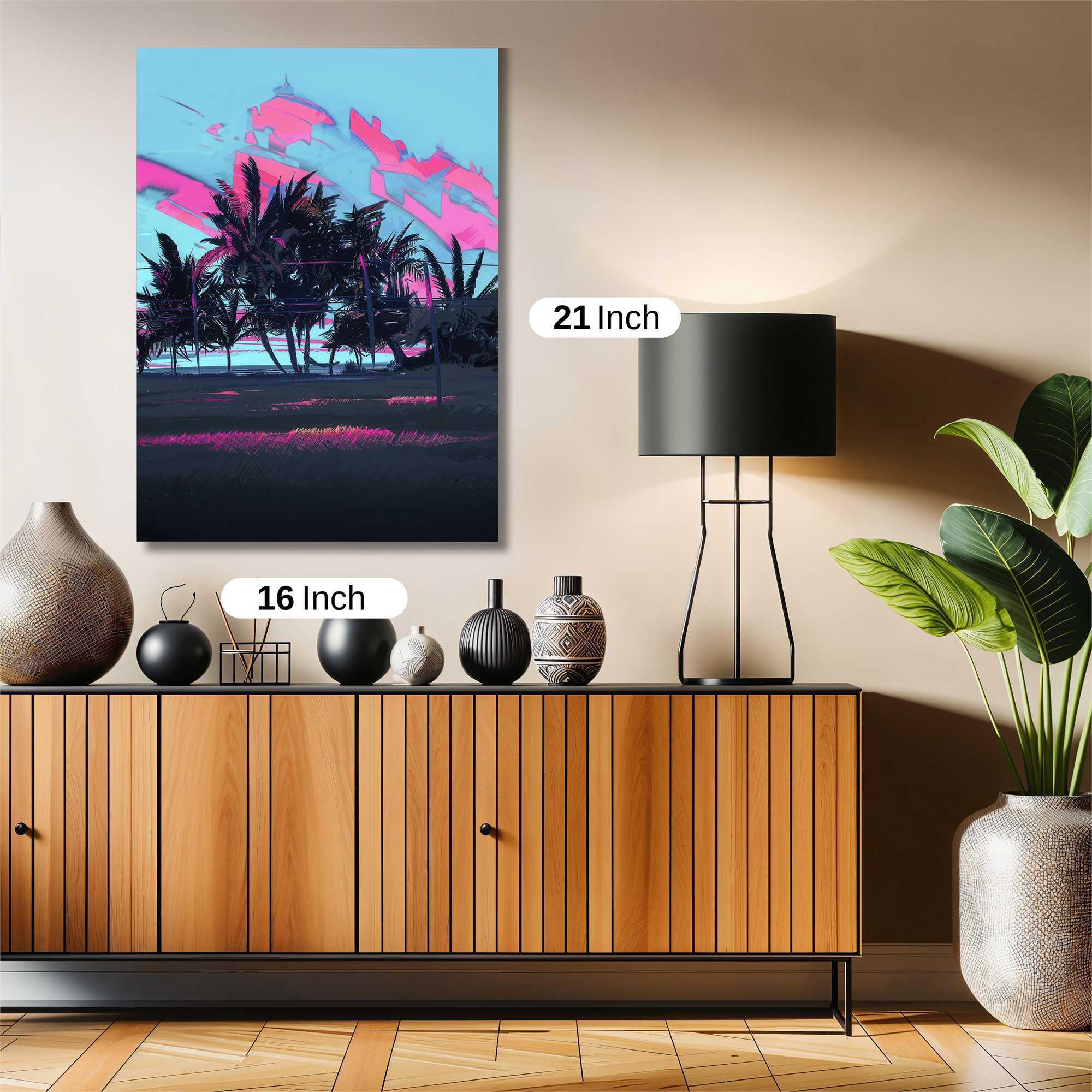 Neon Sunset Safe Wall Magnetic / M