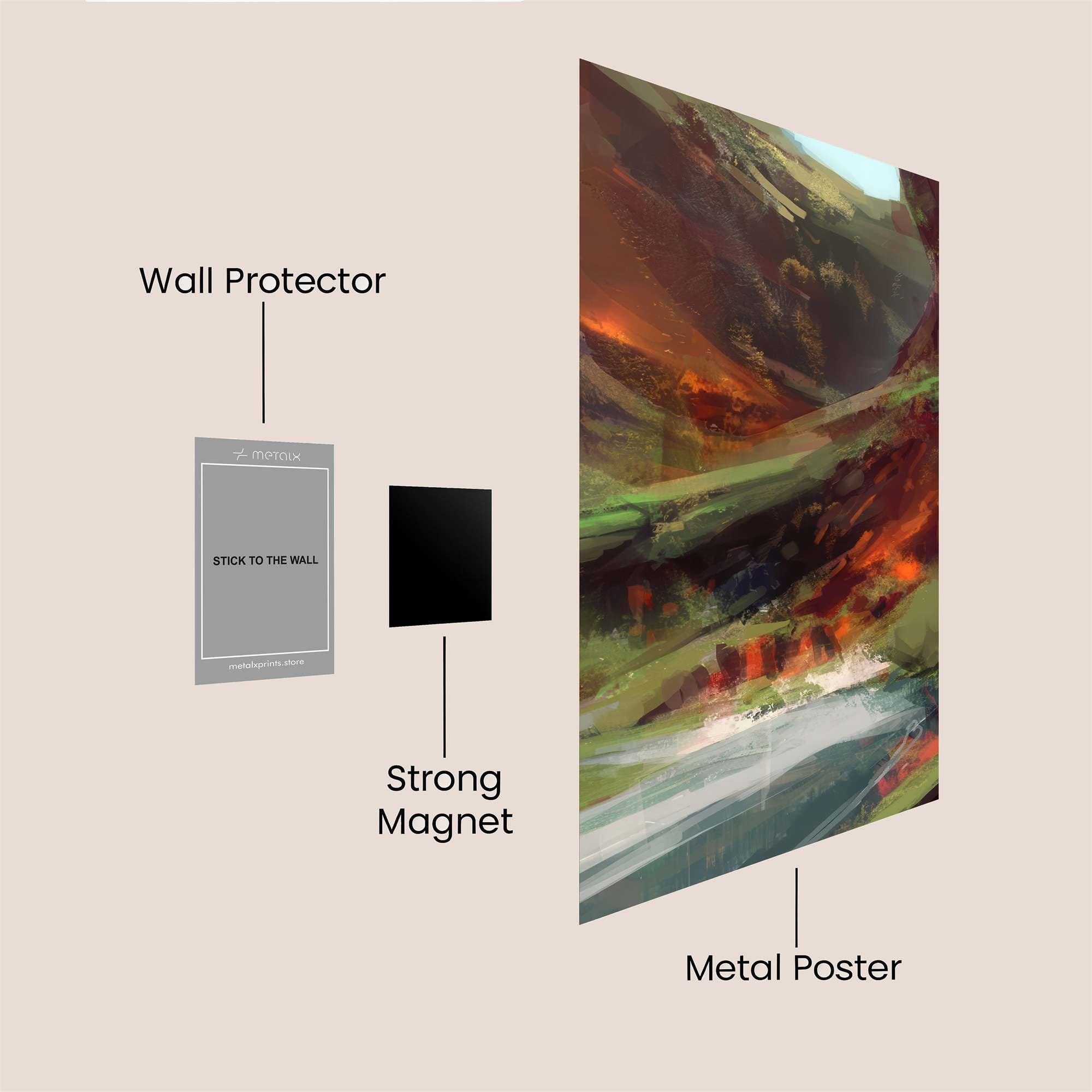 Volcanic Serenity Safe Wall Magnetic / M