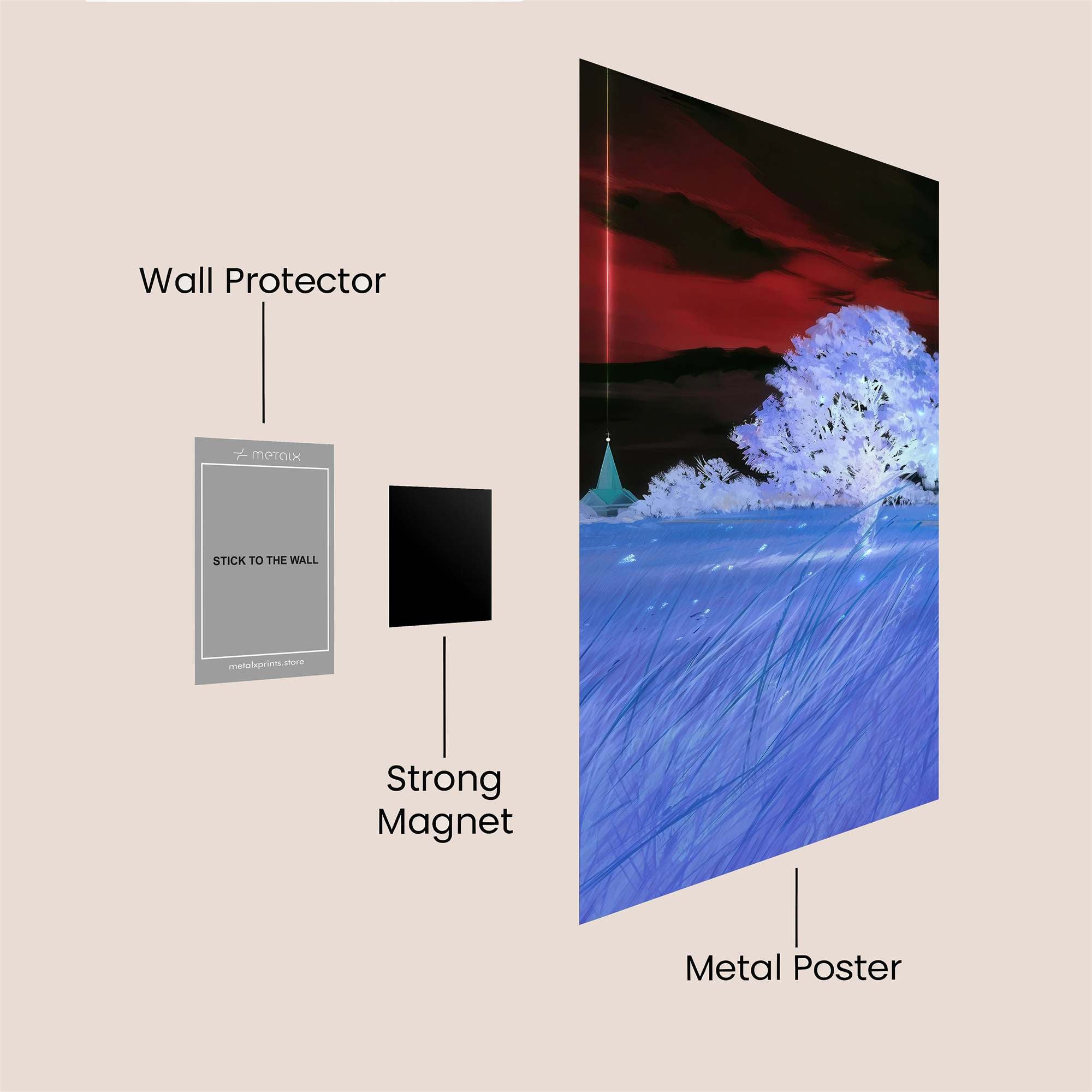 Luminous Enigma Safe Wall Magnetic / M