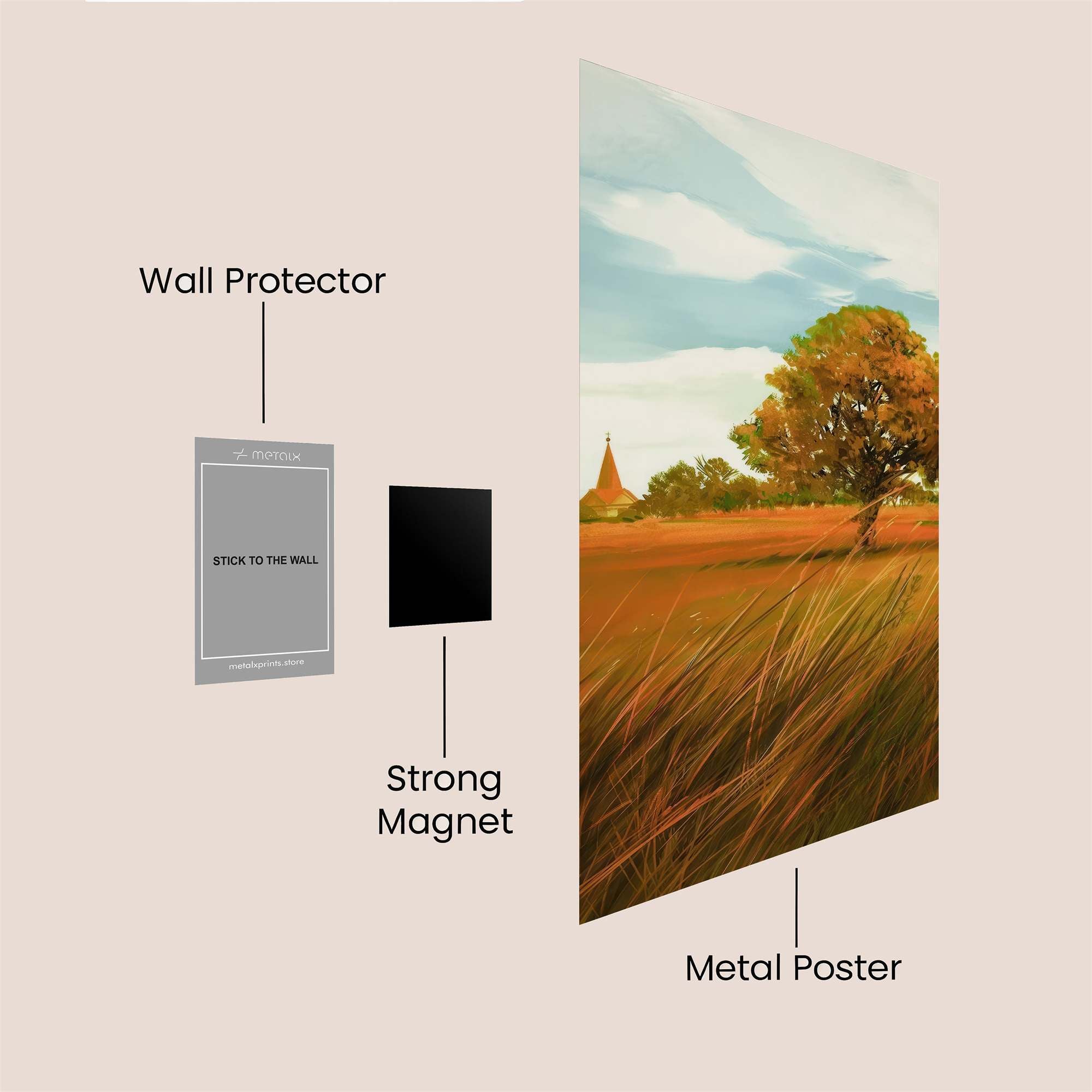 Pagoda Serenity Safe Wall Magnetic / M