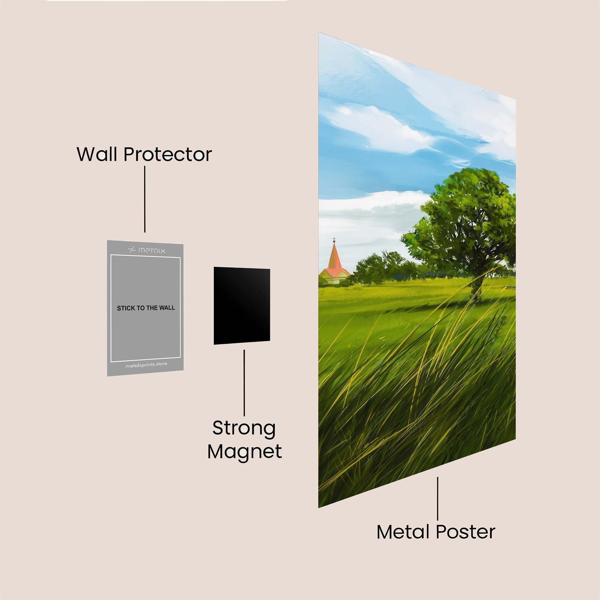 Pastoral Peace Safe Wall Magnetic / M